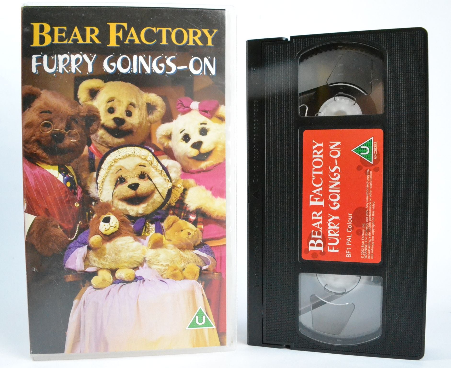 Bear Factory: Furry Goings On [4 Full Sings Included] Kids Team Spirit - VHS-
