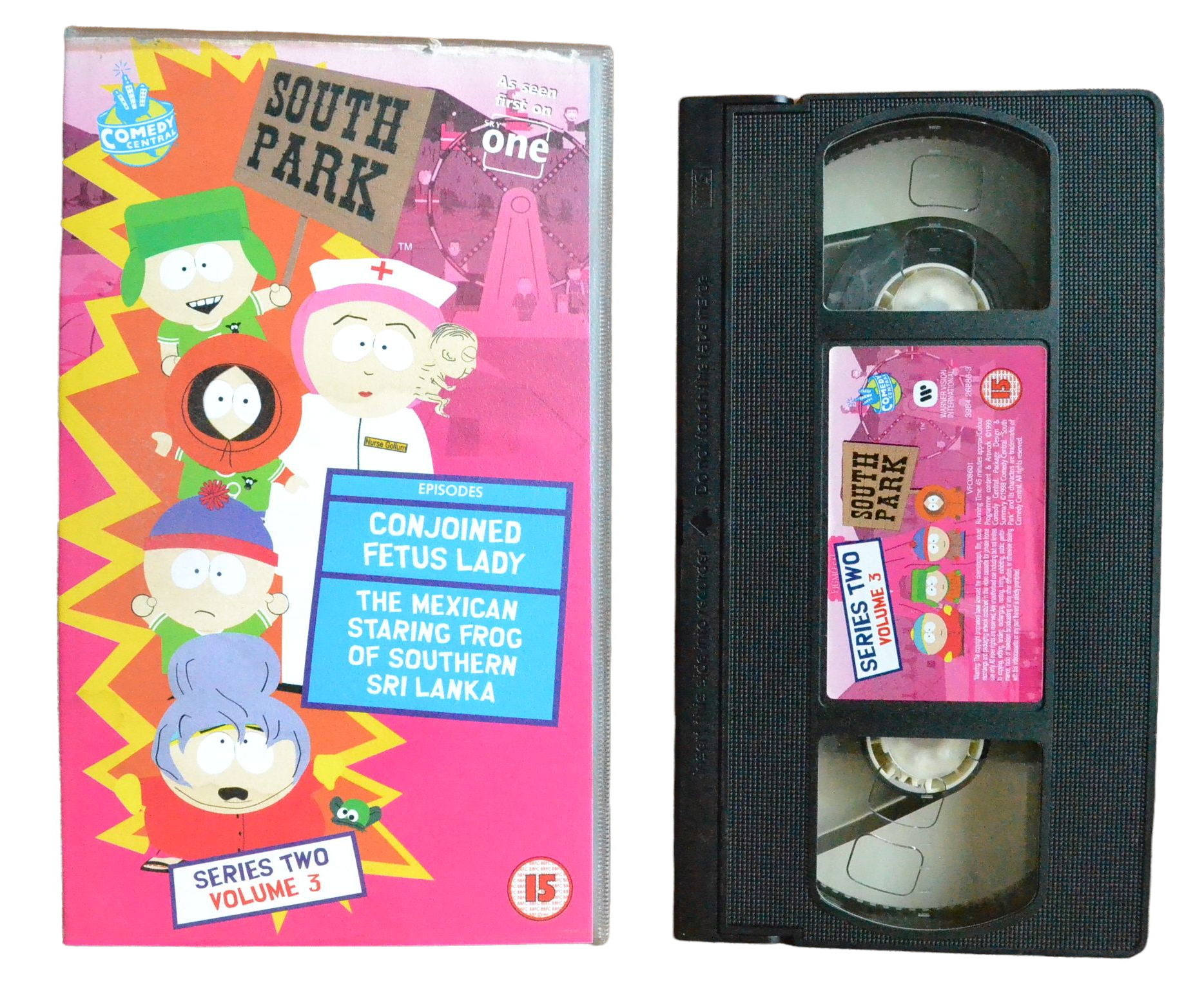 South Park: Series 2 - Volume 3 - Trey Parker - Warner Vision International - Vintage - Pal VHS-