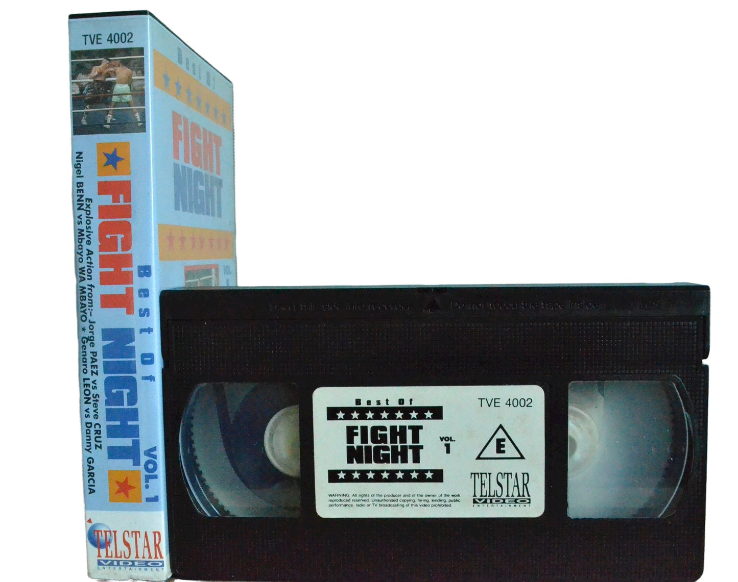Best Of Fight Night - Vol. 1 - Jorge Paez - Telstar Video - Boxing - Pal VHS-