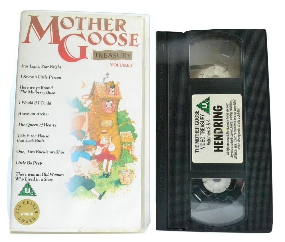Mother Goose Treasury (Vol. 3 & 4) ITA Winner [19 Songs] Children Sing-Along - VHS-