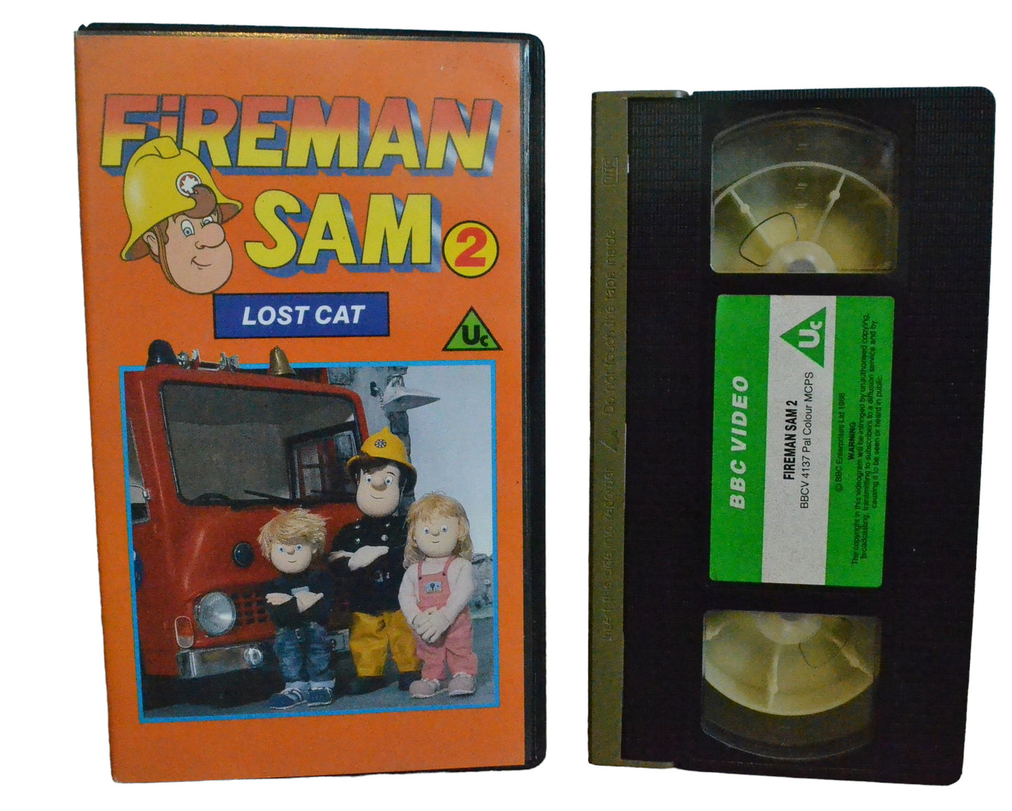 Fireman Sam 2 : Lost Cat - BBC Video - BBCV4137 - Children - Pal - VHS-