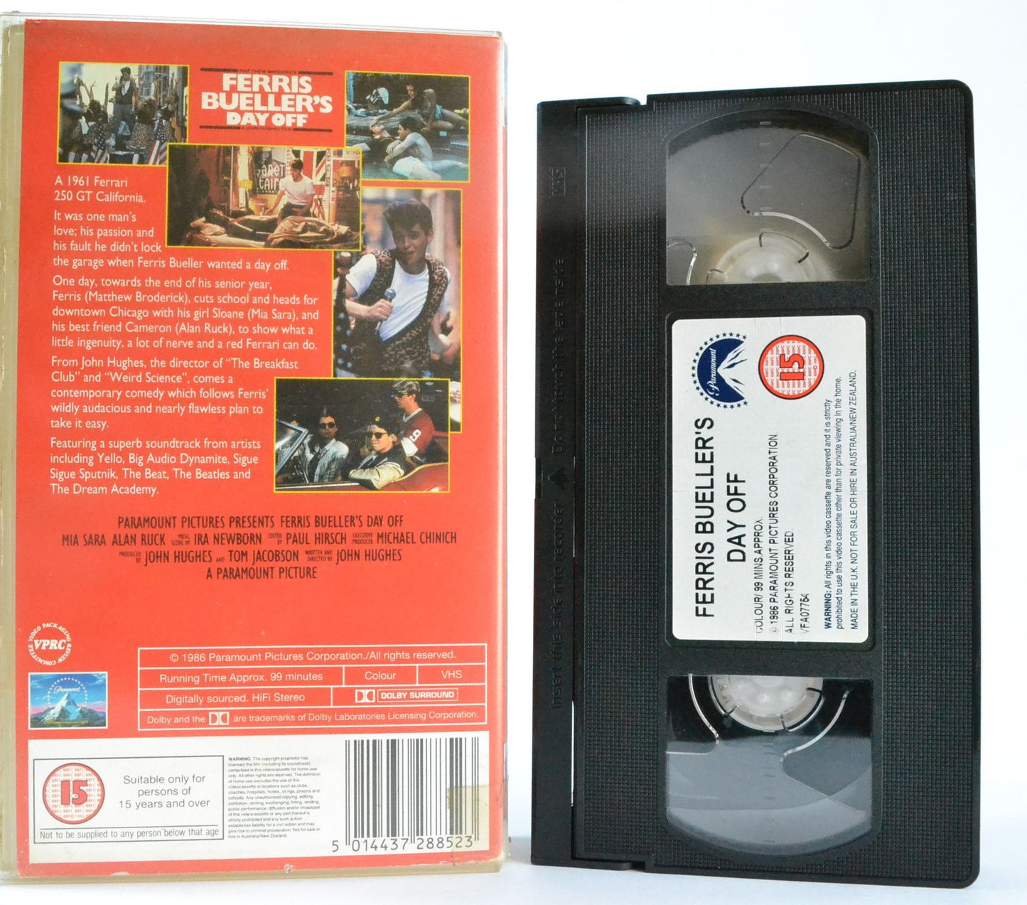 Ferris Bueller’s Day Off [John Hughes): Matthew Broderick - Teen Comedy - VHS-