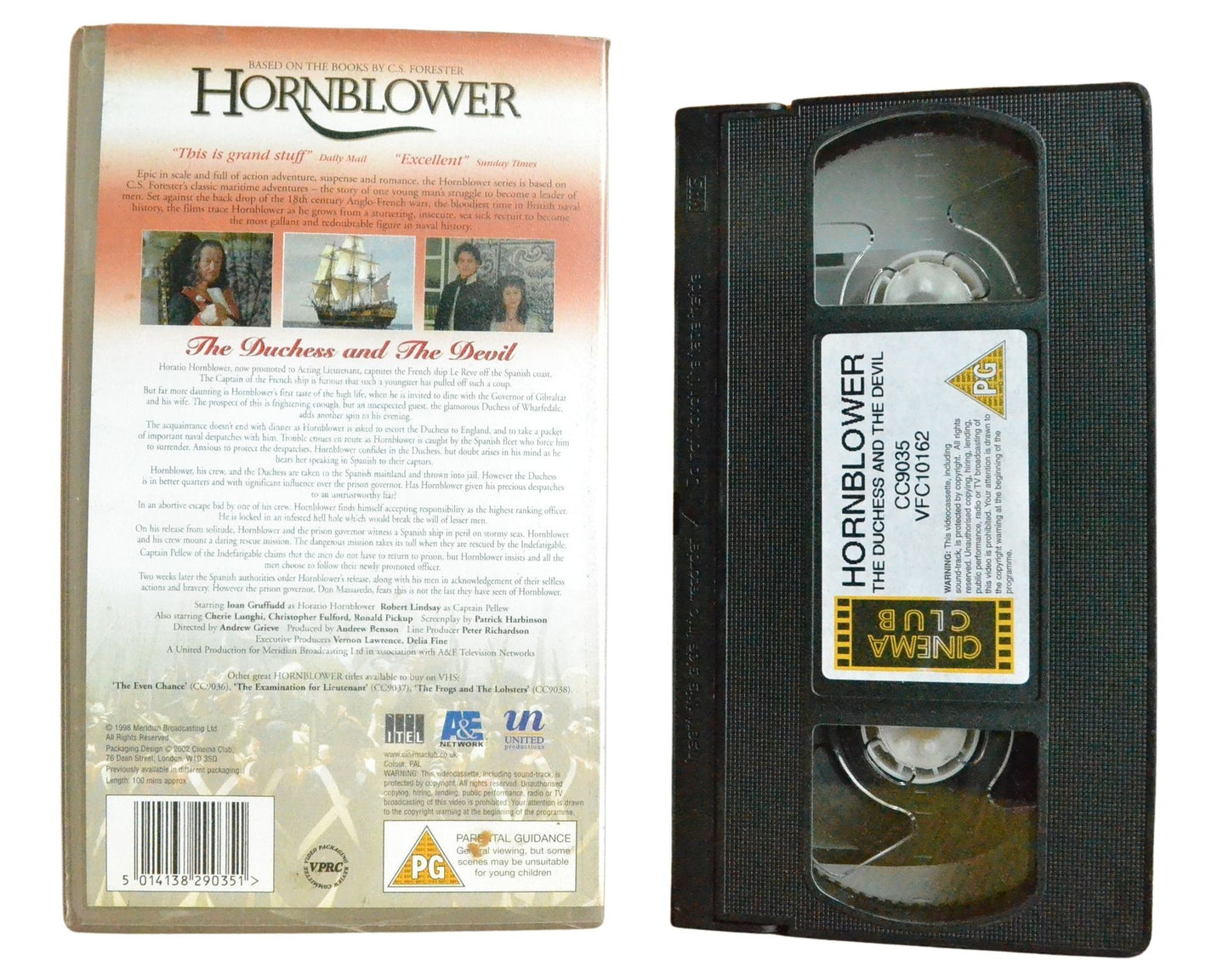 Hornblower: The Duchess and The Devil - Ioan Gruffudd - Vintage - Pal VHS-