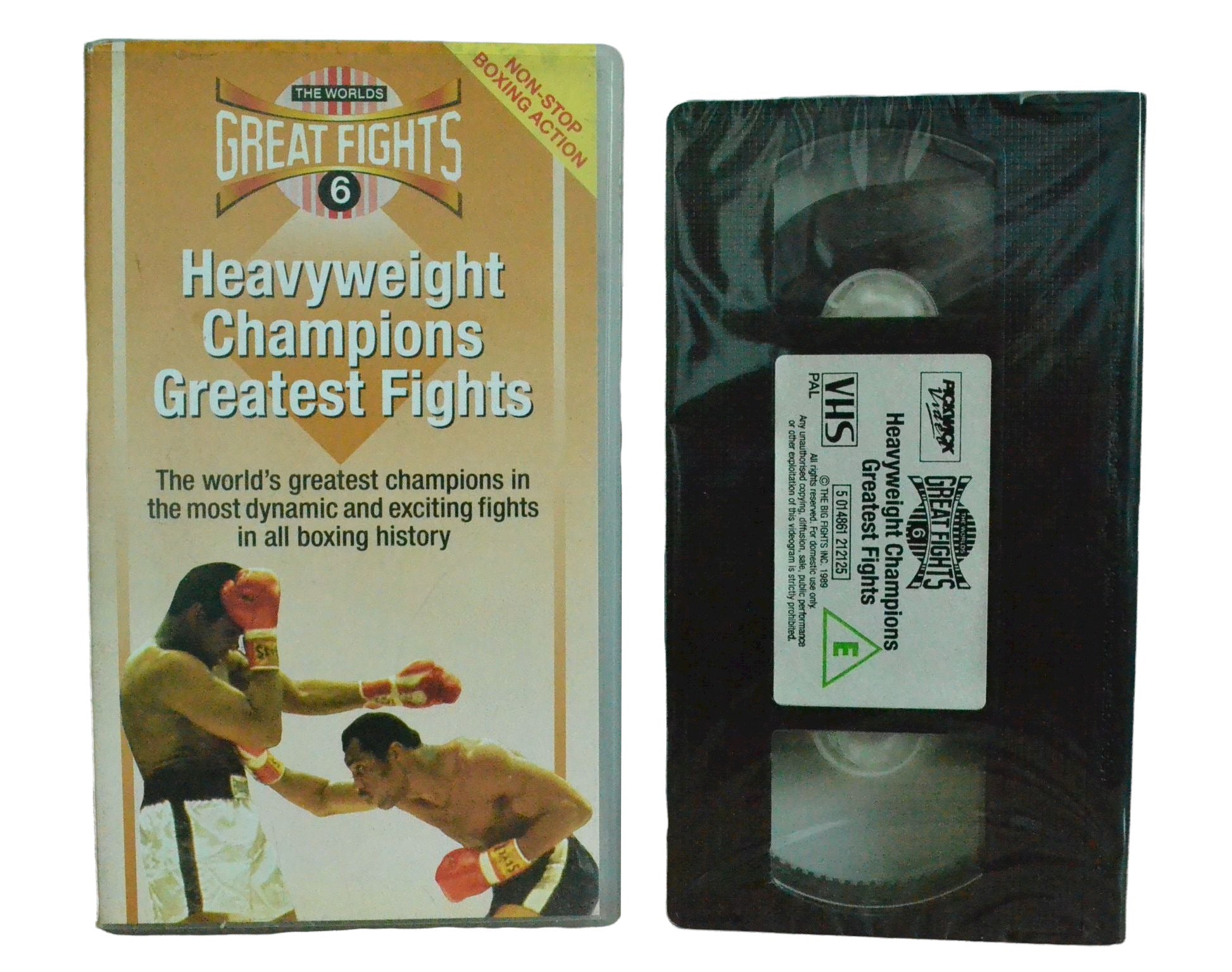 The Worlds Great Fights 6 - Heavyweight Champions Greatest Fights - Jack Johnson - Pickwick Video - Boxing - Pal VHS-