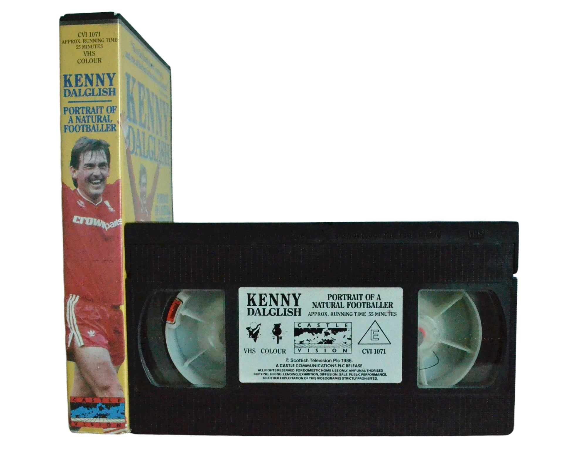 Kenny Dalglish - Portrait Of A Natural Footballer - Kenny Dalglish - Castle Vision - Football - Pal VHS-