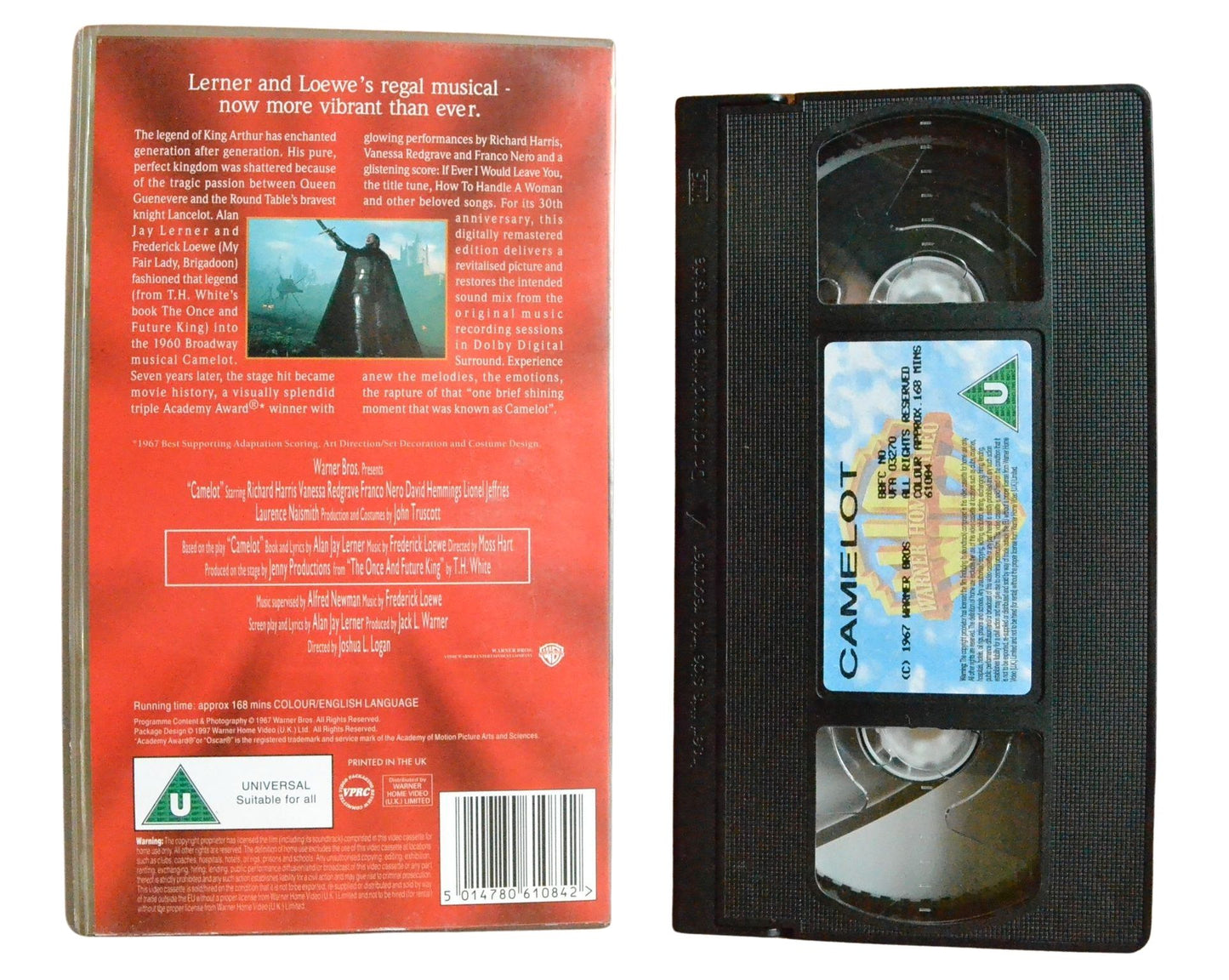 Camelot - Richard Harris - Vintage - Pal VHS-