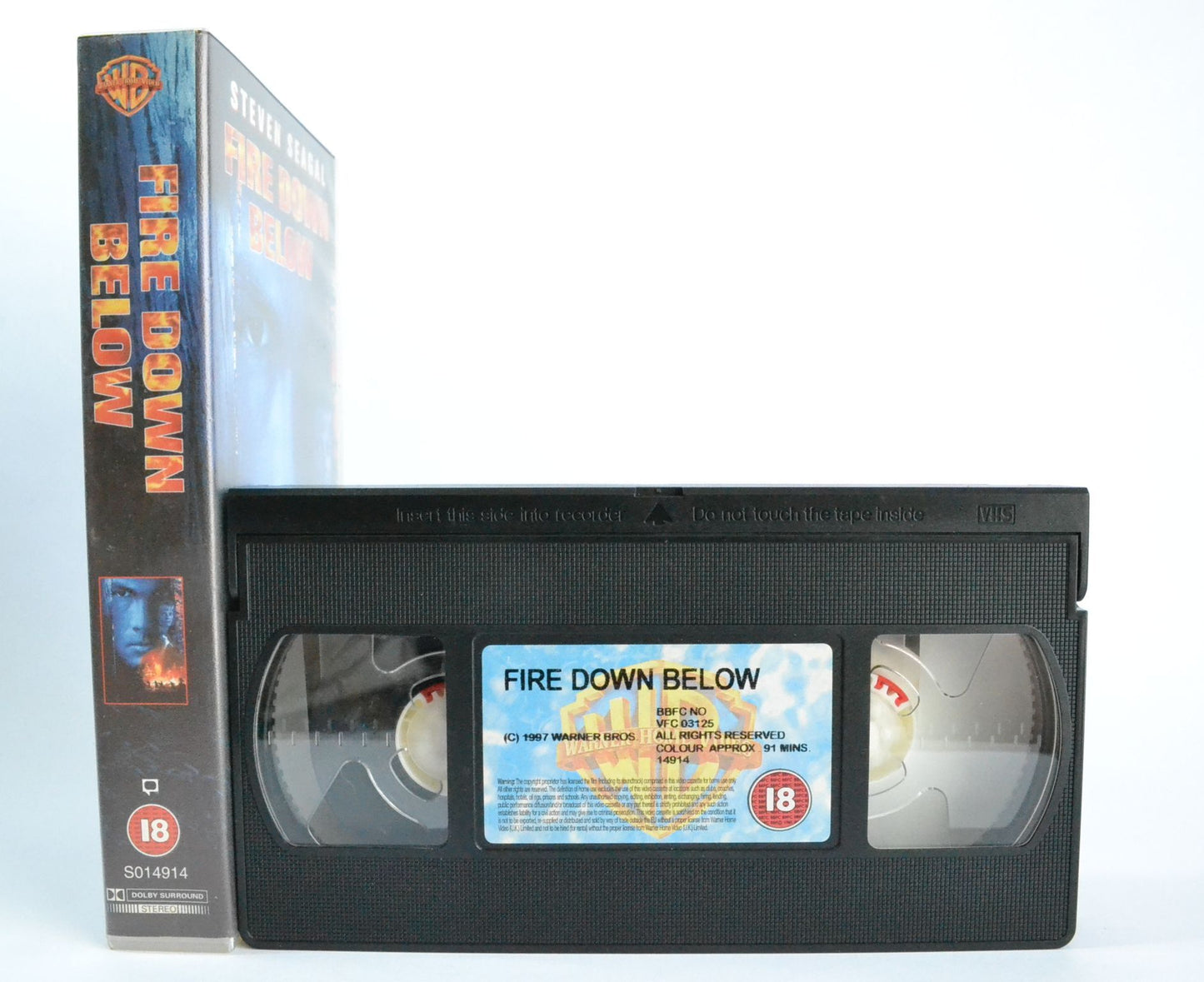 Fire Down Below: Steven Seagal - Toxic Waste - Eco-Thriller - Aikido Action - VHS-