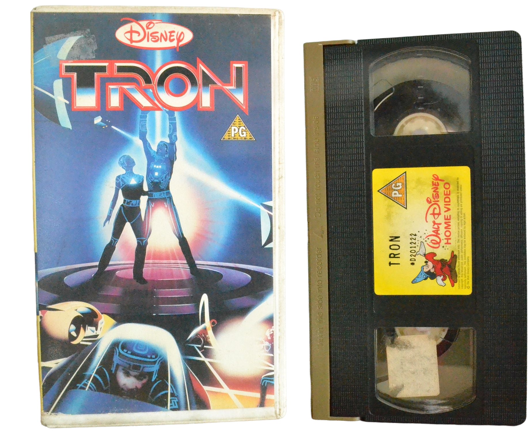 Disney's Tron - Jeff Bridges - Walt Disney Home Video - Children's - Pal VHS-