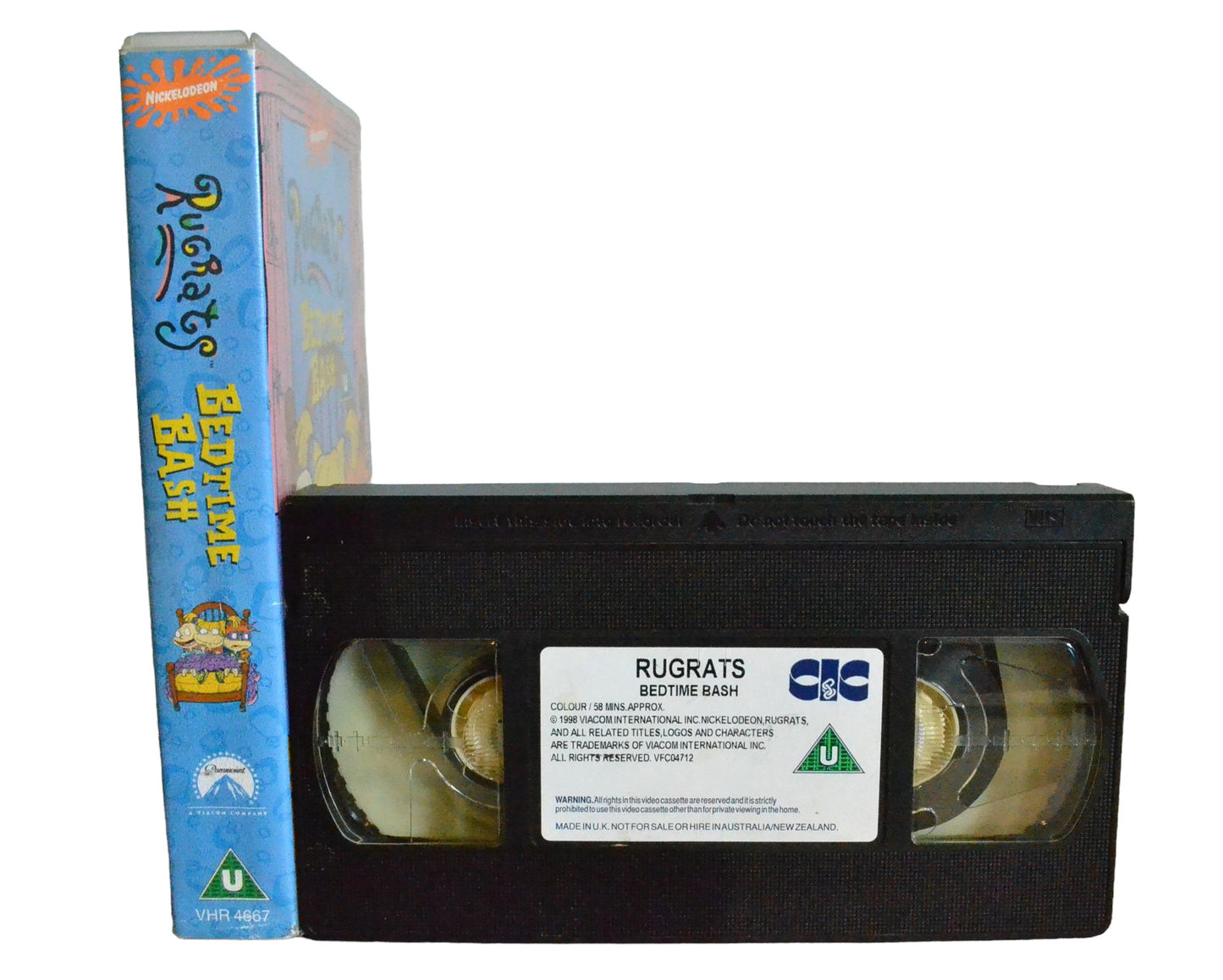 Rugrats : Bedtime Bash - CIC Video - VHR4667 - Children - Pal - VHS-