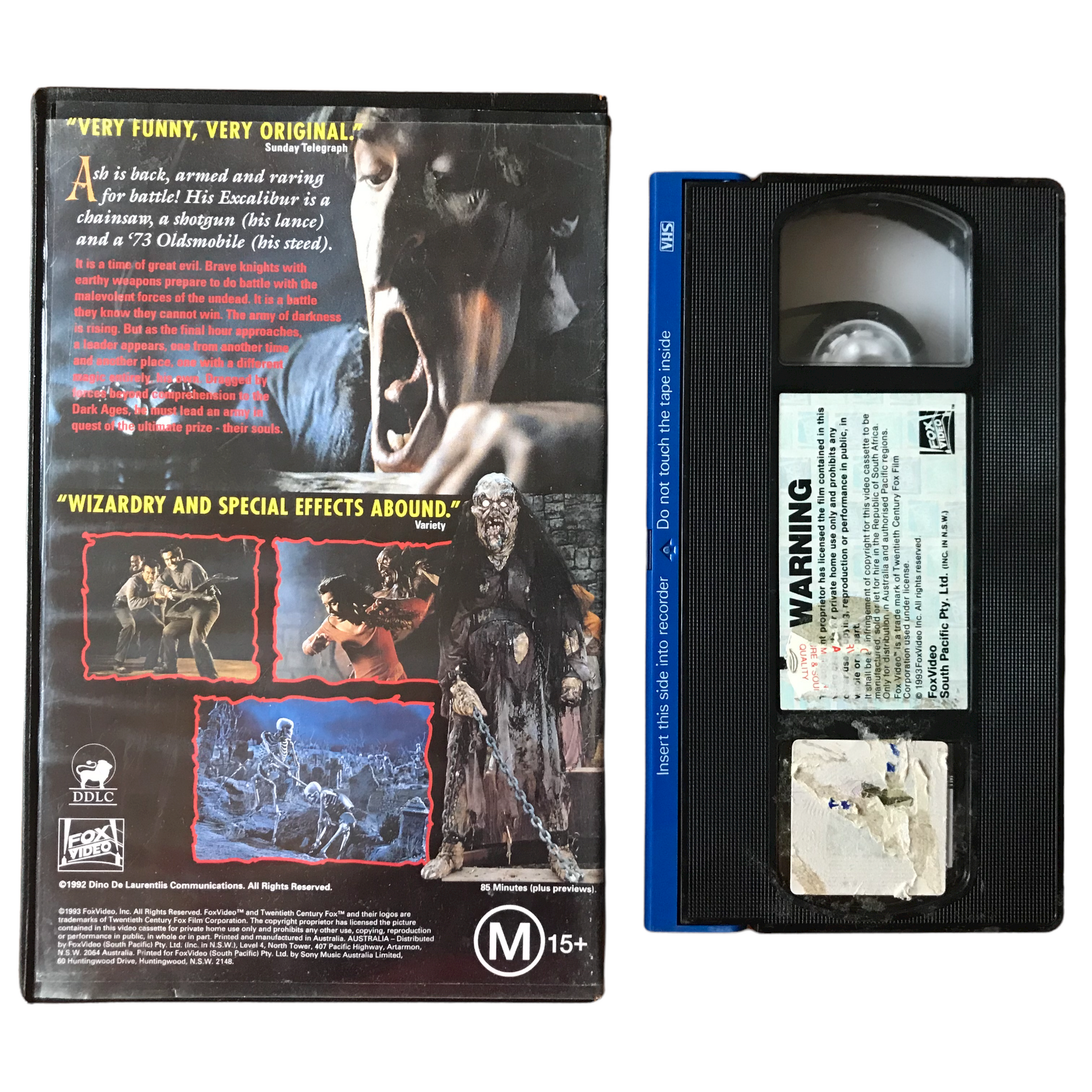 Army Of Darkness: Evil Dead III - Bruce Campbell - Fox Video - Vintage - Pal VHS-