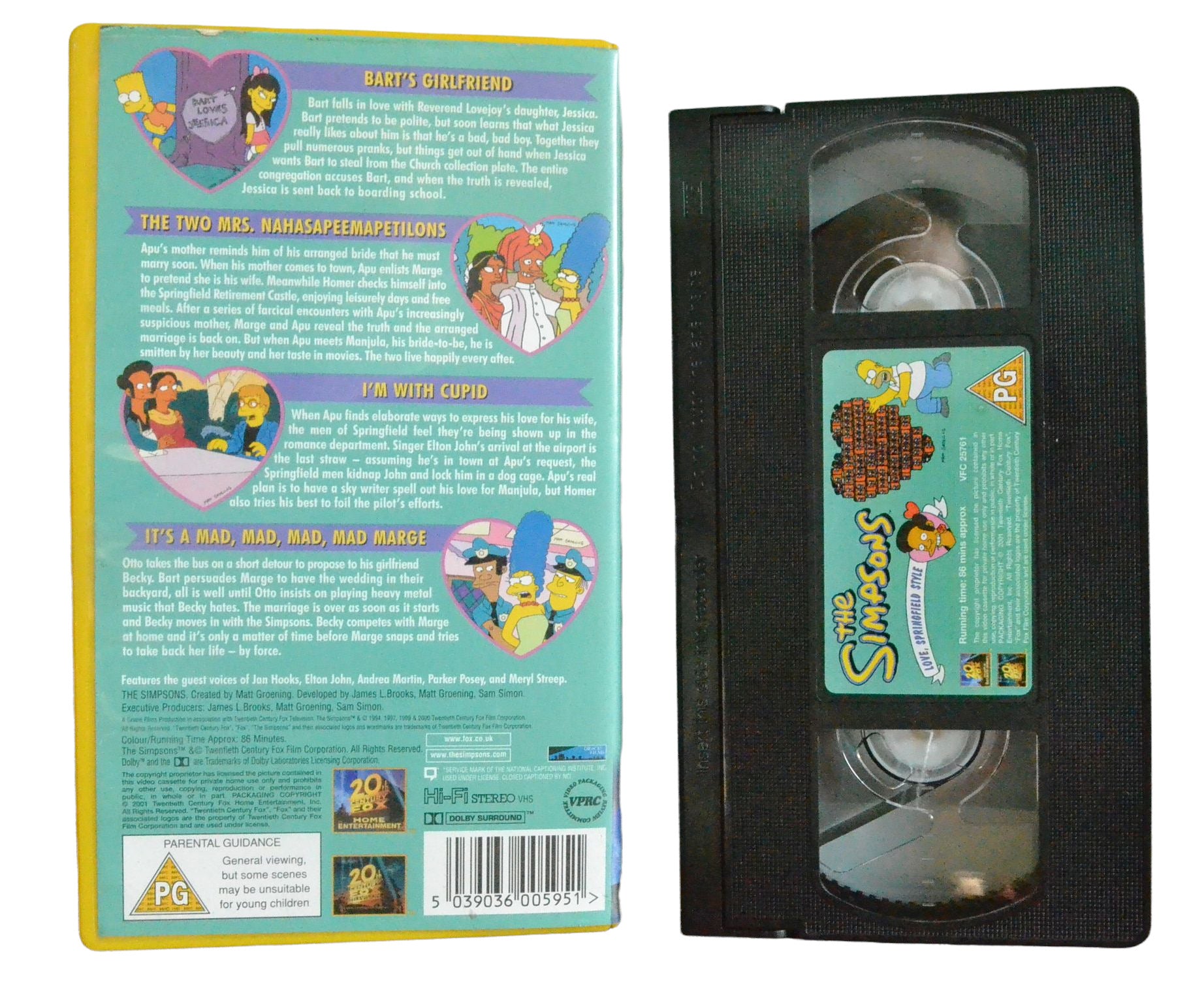 The Simpsons (Love, Springfield Style) - 20th Century Fox Home Entertainment - Children's - Pal VHS-