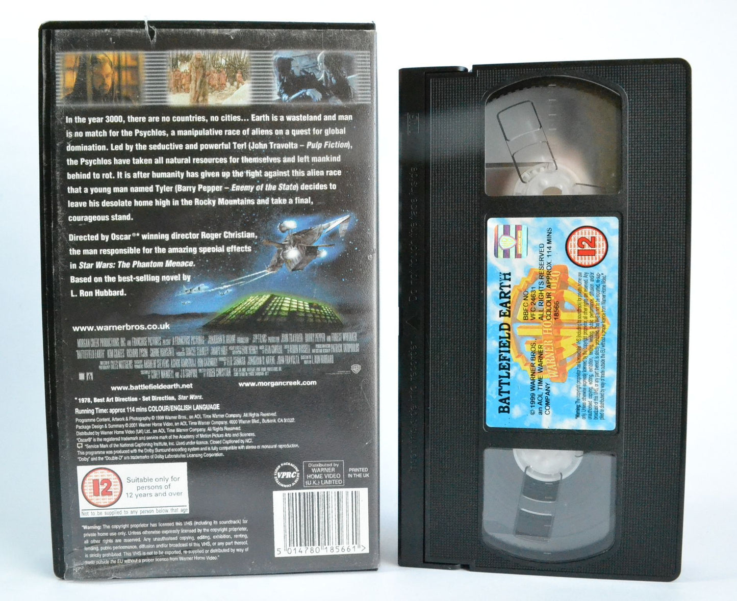 Battlefield Earth: Year 3000 - John Travolta - Post- Apocalyptic Sci-Fi - VHS-