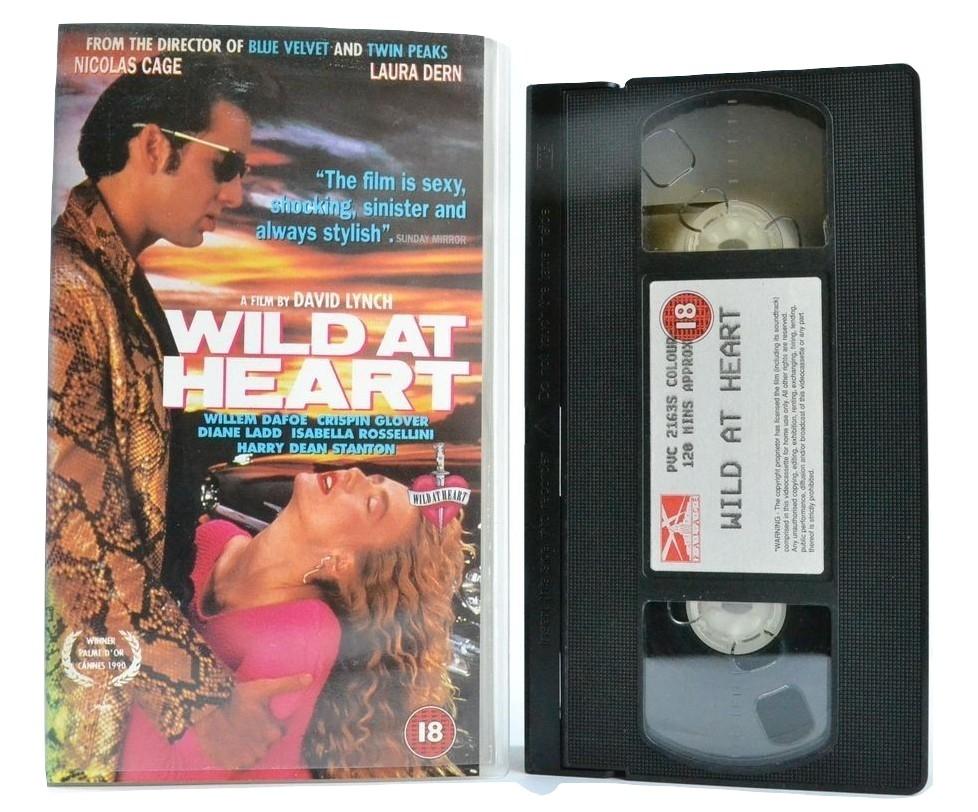 Wild At Heart: David Lynch - Nicolas Cage - Laura Dern - Danger Sex Violence - VHS-