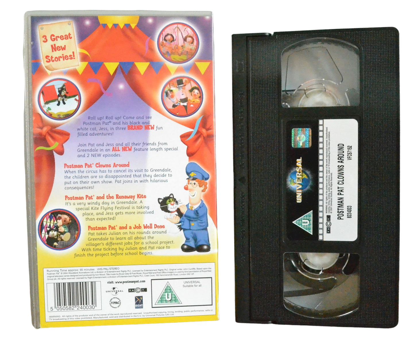 Postman Pat - Clowns Around - Right Entertainment - Children's - Pal VHS-