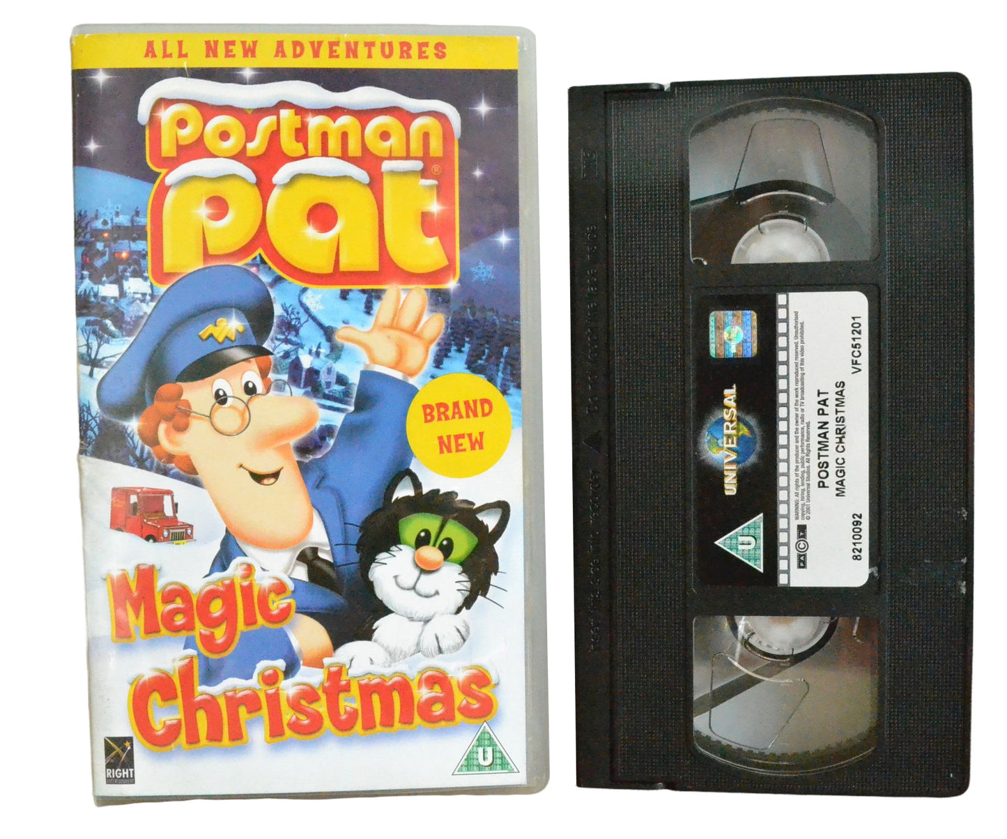 Postman Pat - Magic Christmas - Right Entertainment - Children's - Pal VHS-