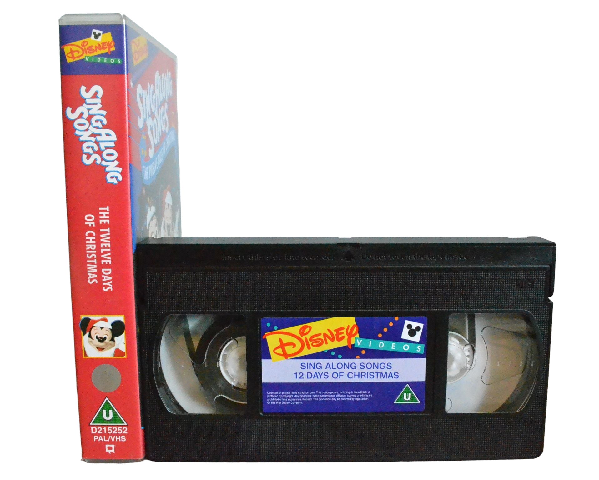 Disney's Sing Along Songs : The Twelve Days Of Christmas - Disney Videos - D215252 - Children - Pal - VHS-