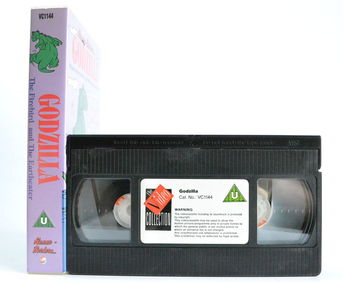 Godzilla (1976): Hanna-Barbera - Firebird Eartheater - VC1144 (1989) Kids - VHS-