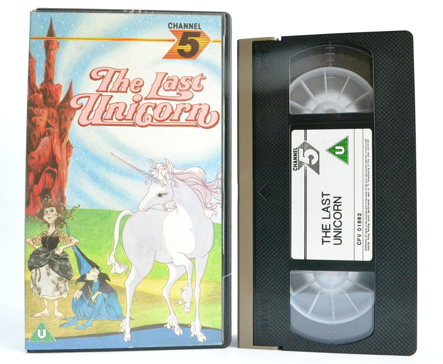 The Last Unicorn: Channel 5 (1986) - Lord Grade - Rankin Bass - Peter Beagle - VHS-
