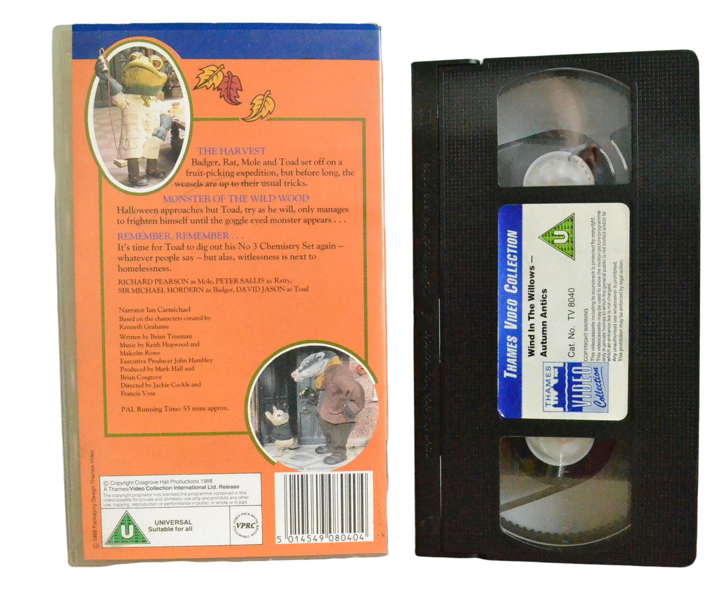 The Wind In The Willows - Autumn Antics - Thames Video Collection - Children's - Pal VHS-
