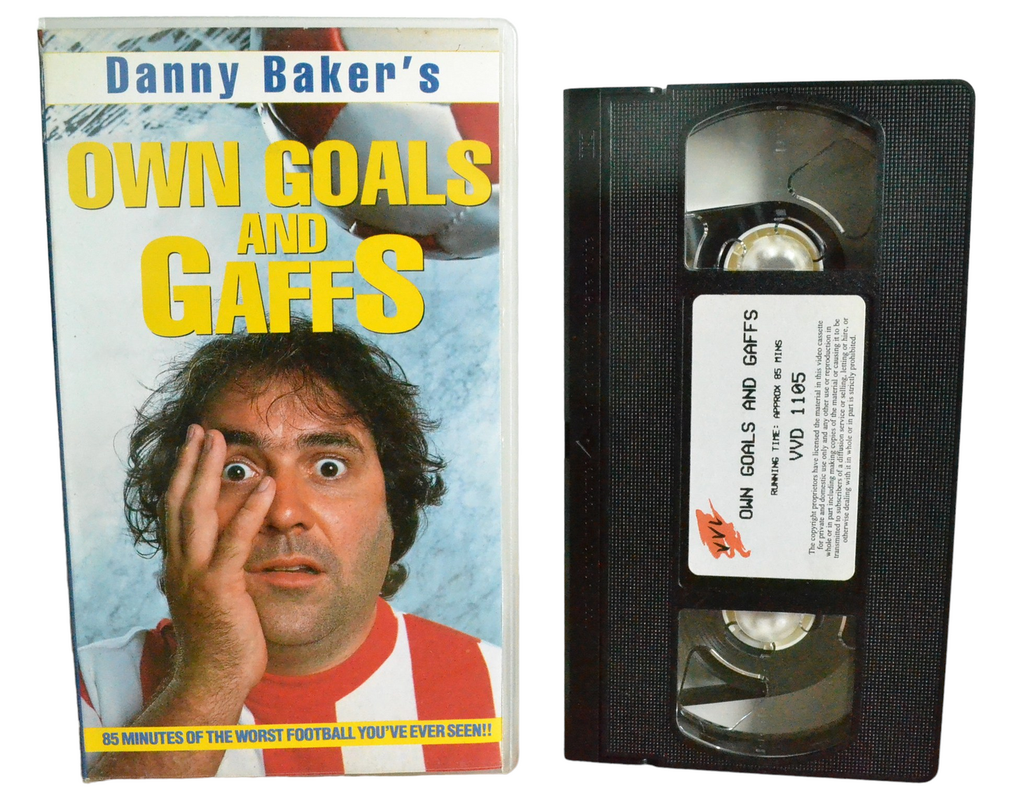 Own Goals And Gaffs - Danny Baker - Vision Video Limited - VVD1105 - Comedy - Pal - VHS-