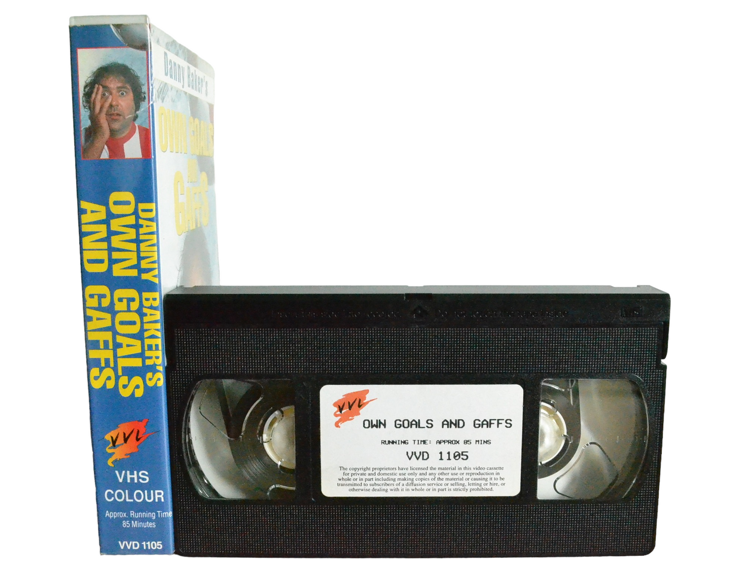 Own Goals And Gaffs - Danny Baker - Vision Video Limited - VVD1105 - Comedy - Pal - VHS-