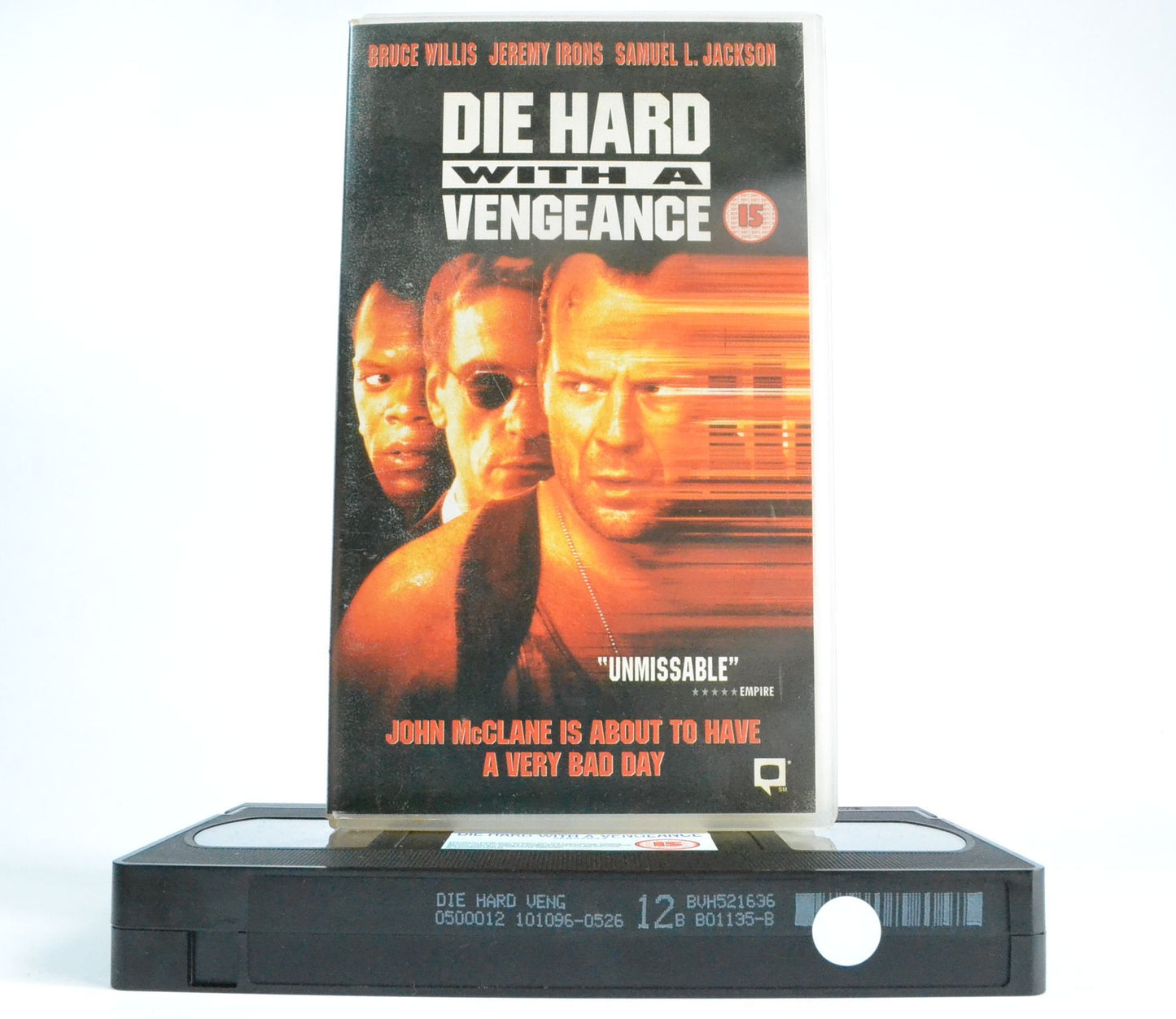 Die Hard With A Vengeance (1995): Bruce Willis - Samuel L. Jackson - J. Irons - VHS-