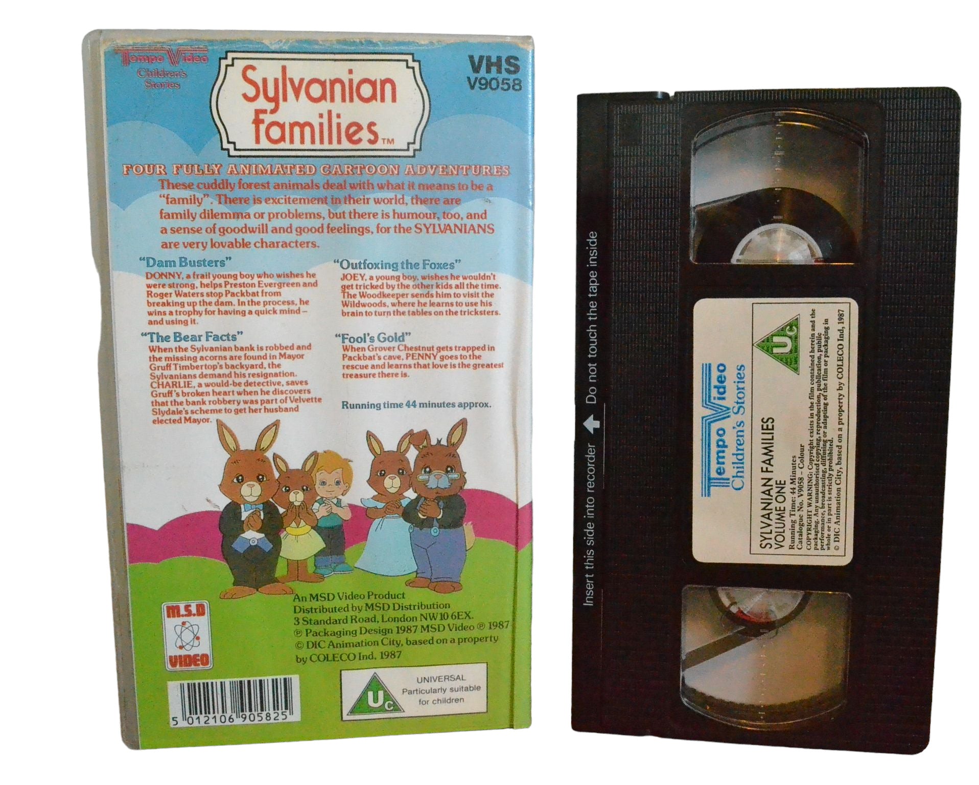 Sylvanian Families - Volume One (Four Fully Animated Cartoon Adventures) - Tempo Video - V9058 - Children - Pal - VHS-