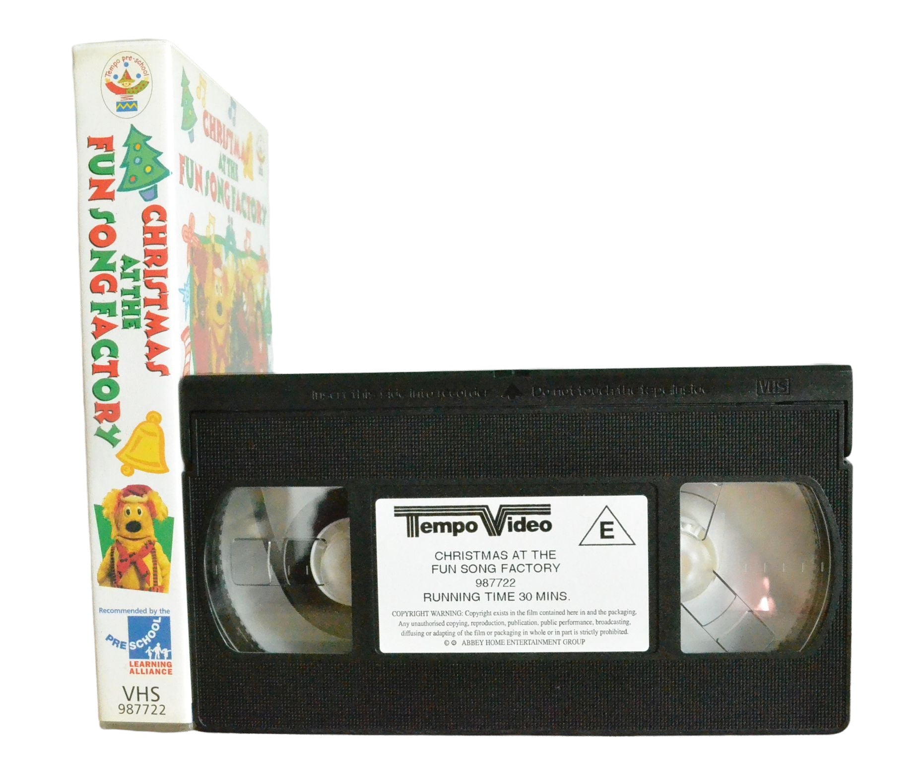 Christmas At The Fun Song Factory (Pre-School Learning Alliance) - Tempo Video - Children's - Pal VHS-