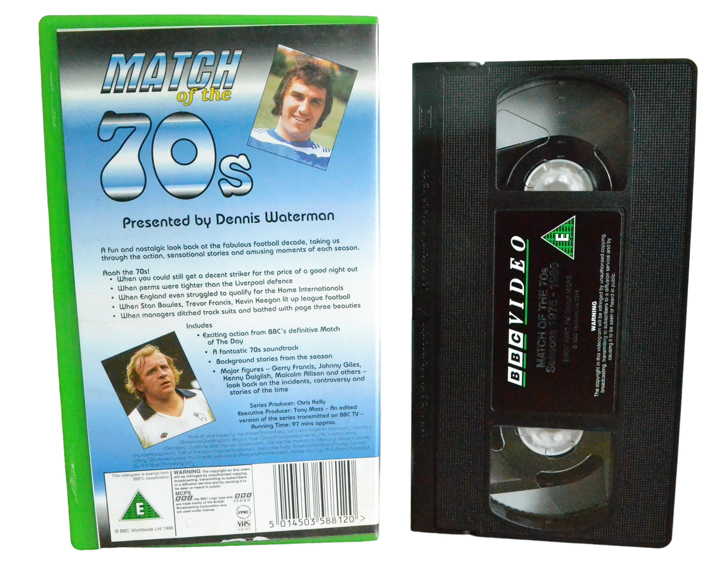 Match Of The 70s : Seasons 1975 - 1980 - Dennis Waterman - BBC Video - BBCV5881 - Sport - Pal - VHS-