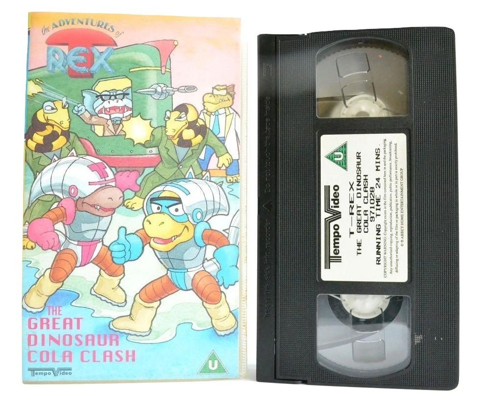 T-Rex: The Adventures Of - Great Dinosaur Cola Clash - Children’s (1992) VHS-