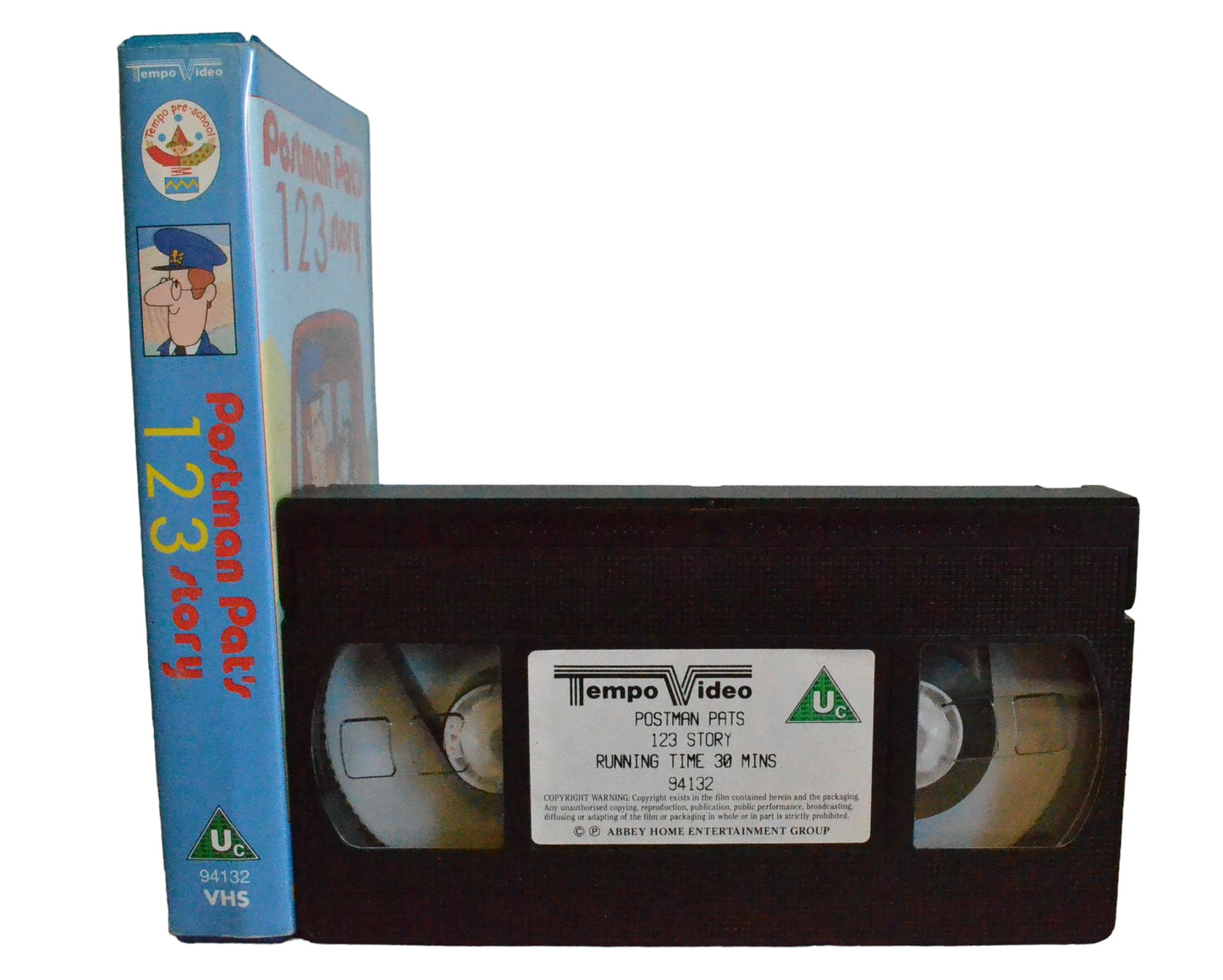 Postman Pat's : 1 2 3 Story (Learn to Count with Postman Pat) - Tempo Video - 94132 - Children - Pal - VHS-