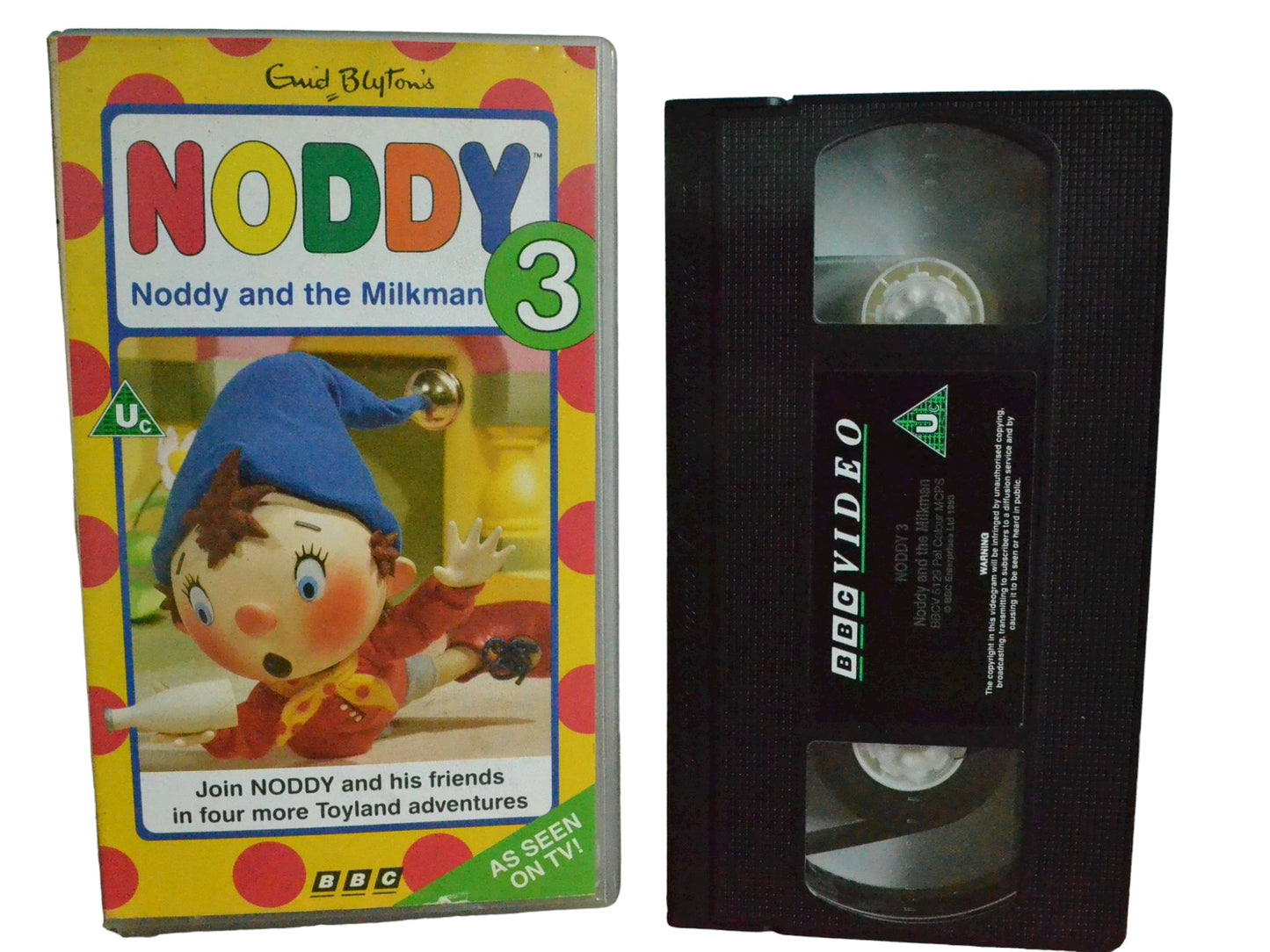 Noddy and the Milkman - David Kaye - BBC Video - Childrens - PAL - VHS-