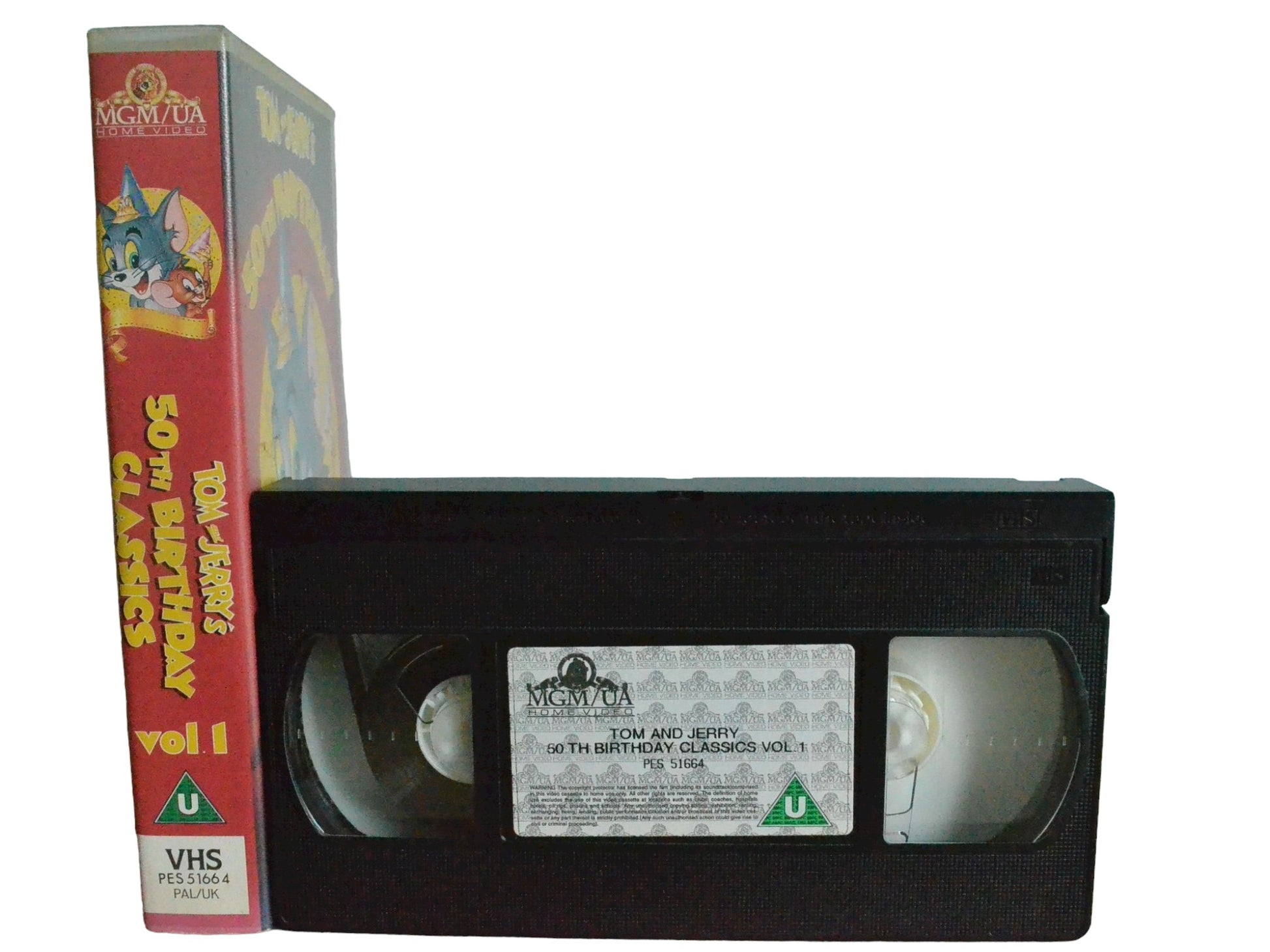 Tom and Jerry's 50th Birthday Classic Volume -1 - Chloë Grace Moretz - MEG/UA Home Video - Childrens - PAL - VHS-