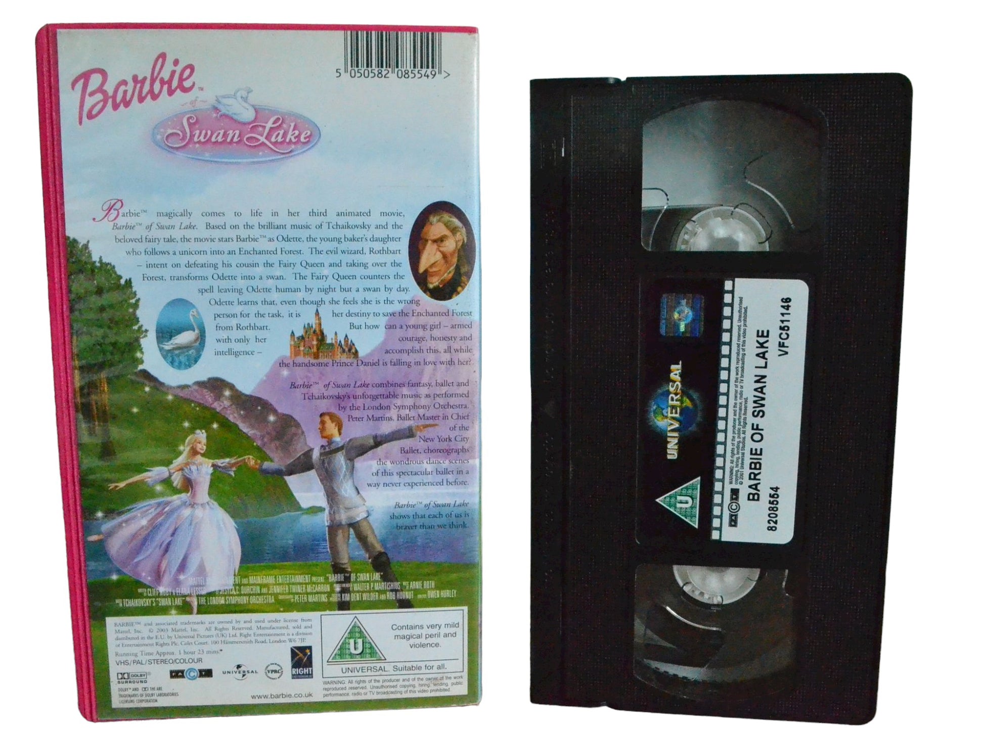 Barbie Of Swan Lake - Kelly Sheridan - Universal - Childrens - PAL - VHS-
