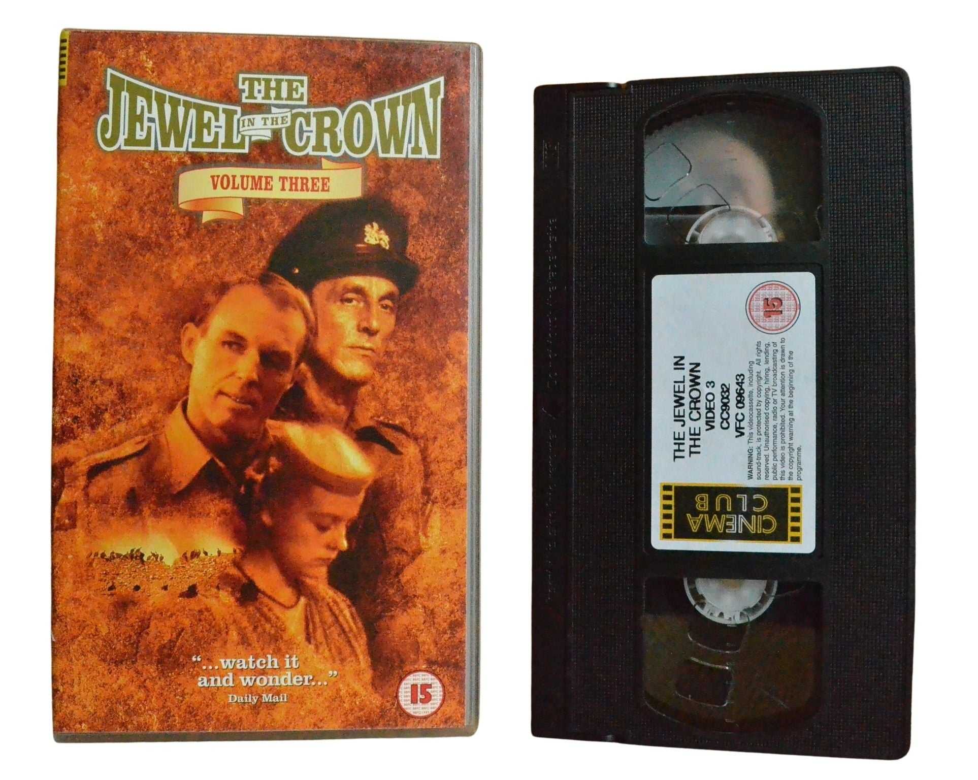 The Jewel in the Crown - Dame Peggy Ashcroft - Vintage - Pal VHS-