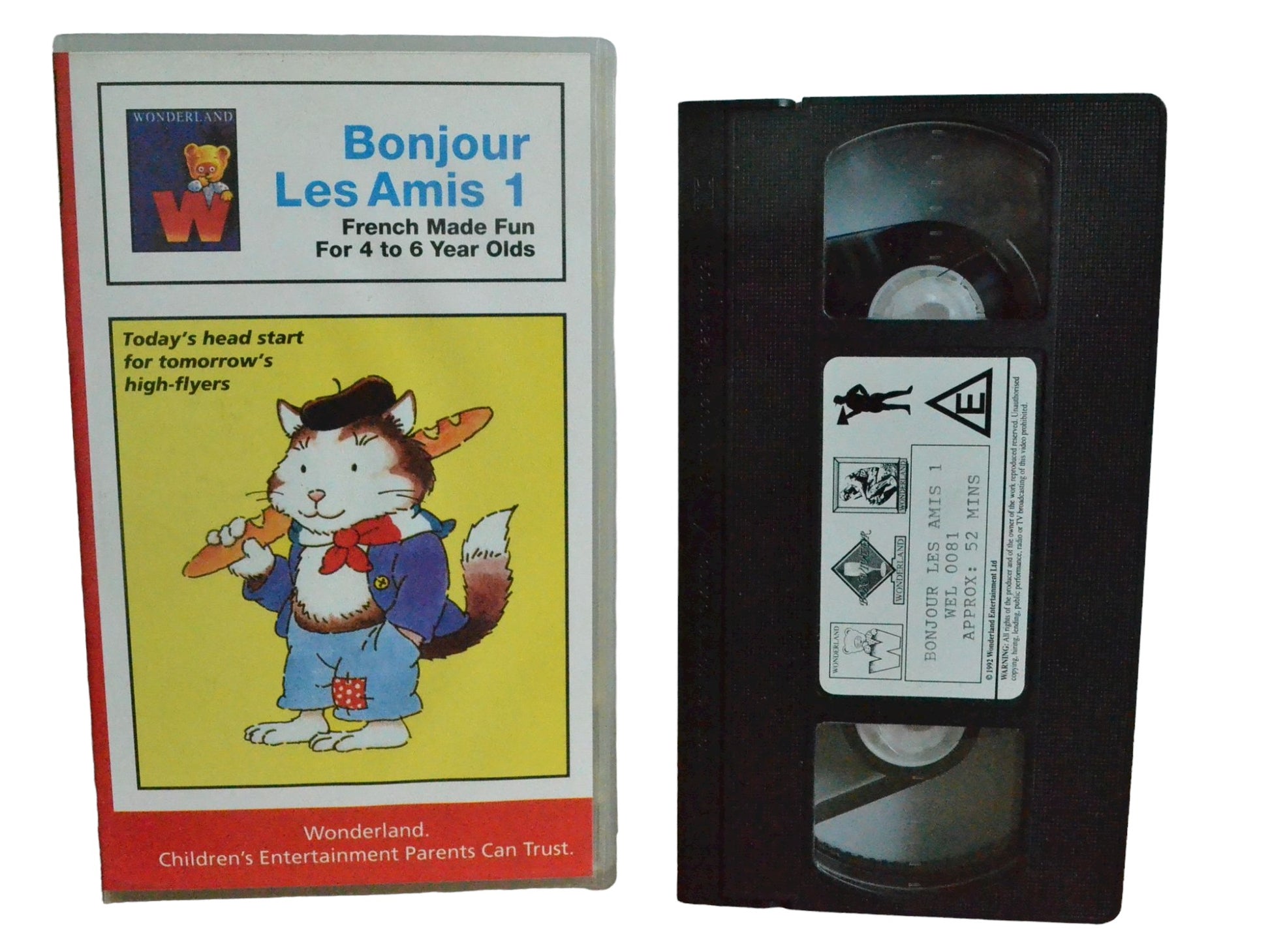 Bonjour Les Amis 1 - Wonderland - Childrens - PAL - VHS-