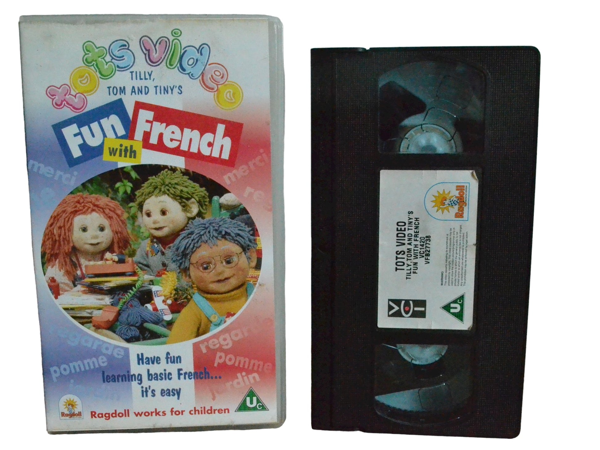 Tilly,Tom and Tiny's Fun With French - Robin Stevens - VCI - Childrens - PAL - VHS-