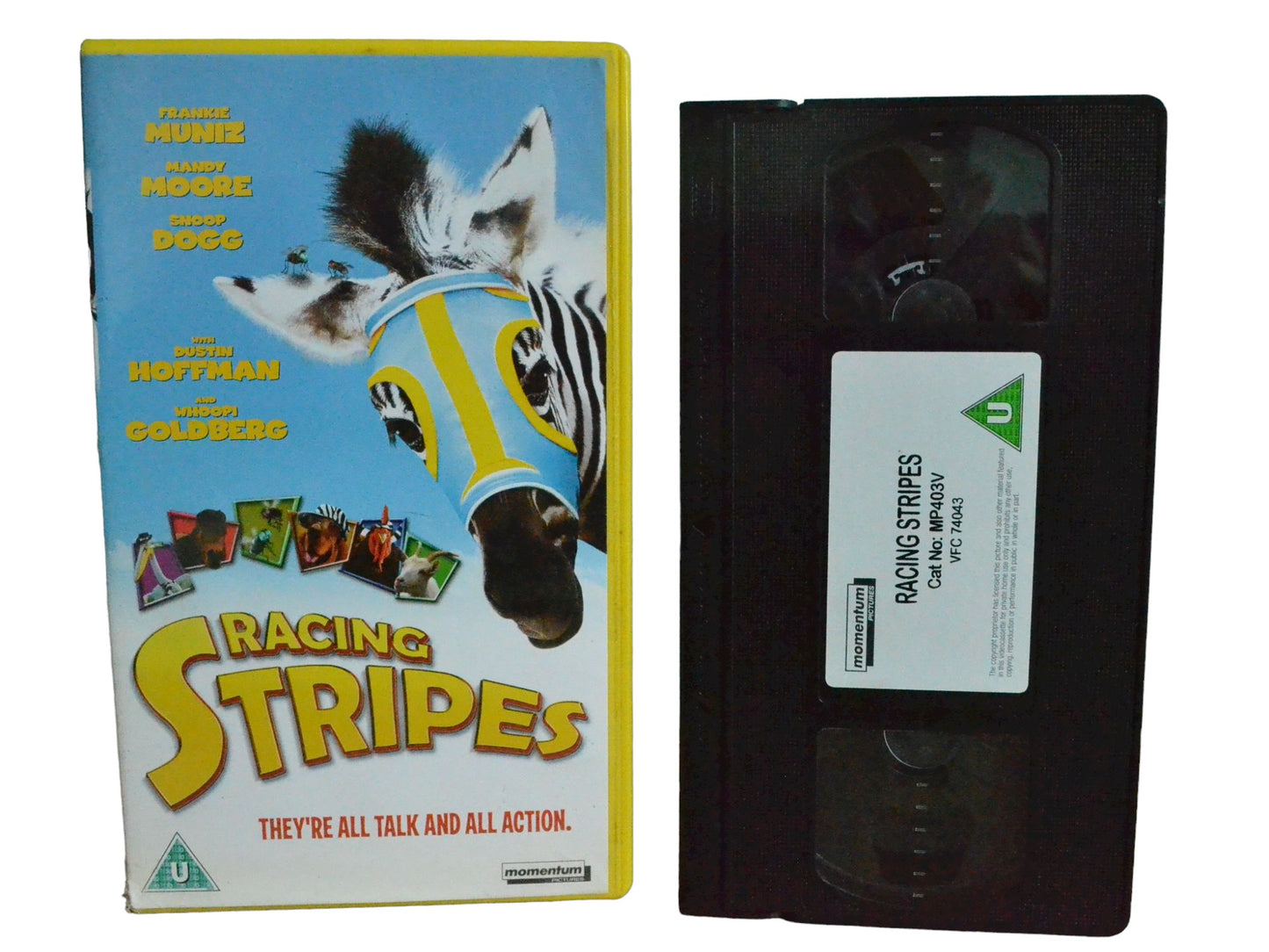 Racing Stripes - Frankie Muniz - Momentum Pictures - Childrens - PAL - VHS-