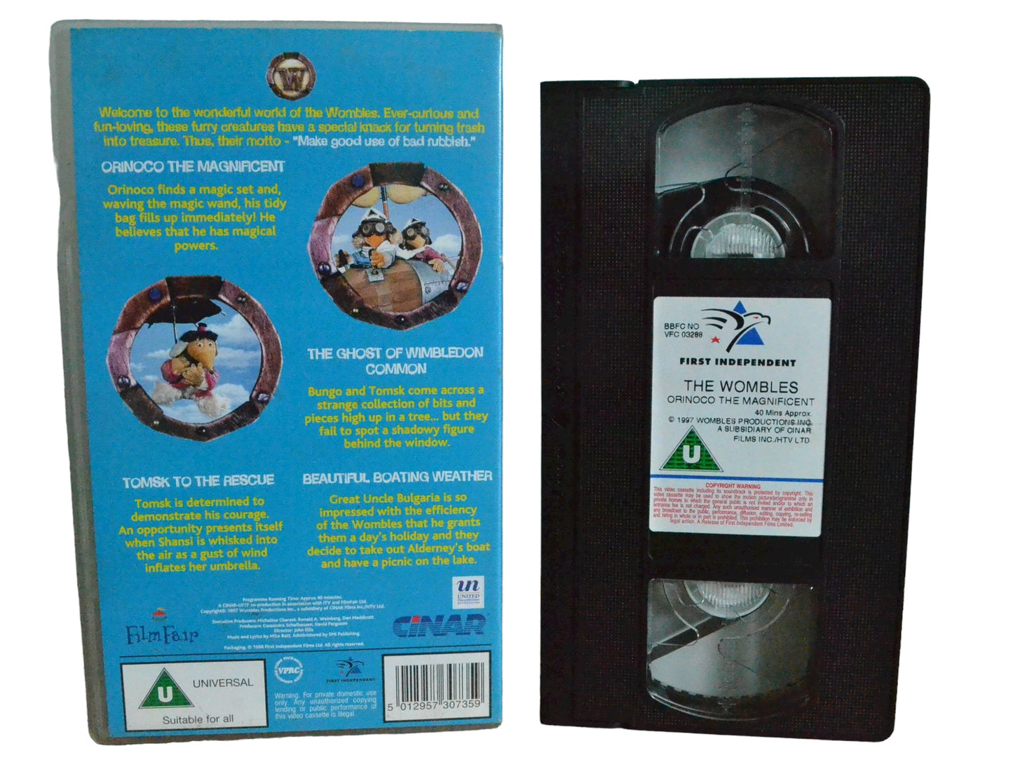 The Wombles - Bernard Cribbins - First Independent - Childrens - PAL - VHS-