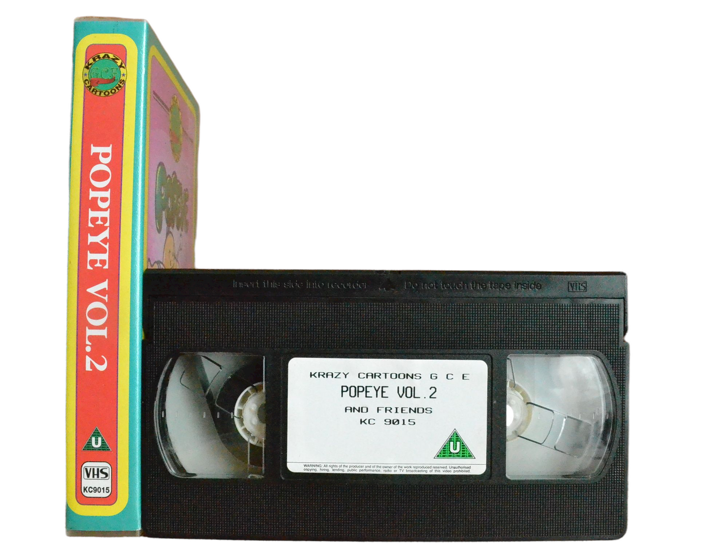 Popeye and Friends: Vol. 2 - Krazy Cartoons - Children’s - Pal VHS-