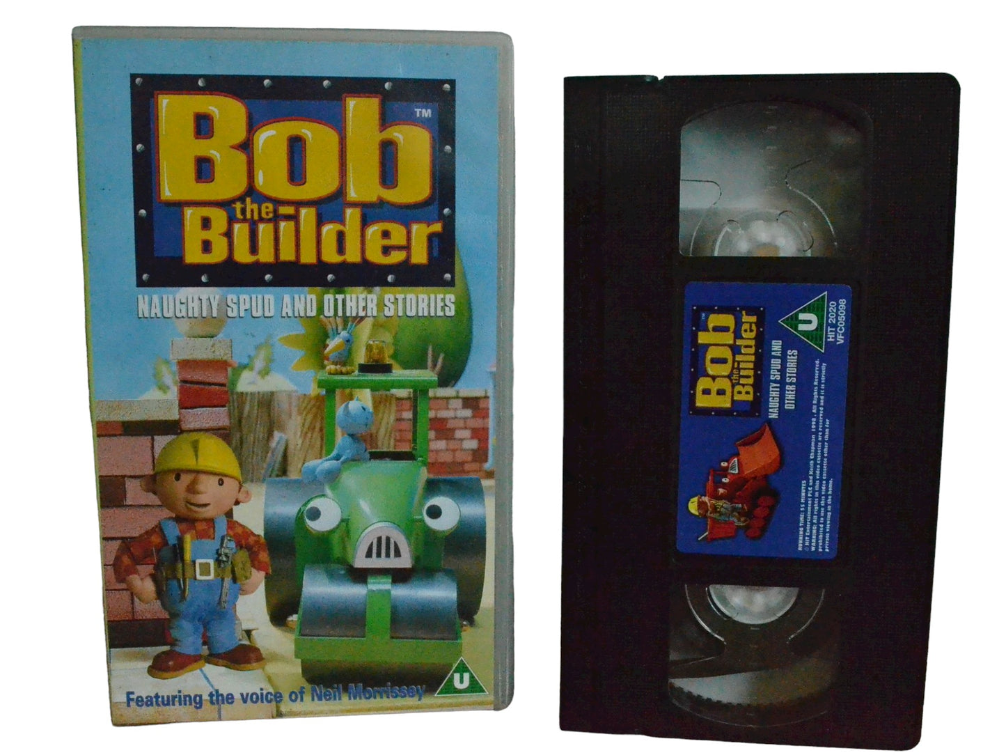 Bob The Builder Naughty Spud And Other Stories - Neil Morrissey - HIT Home Entertainment - Childrens - PAL - VHS-
