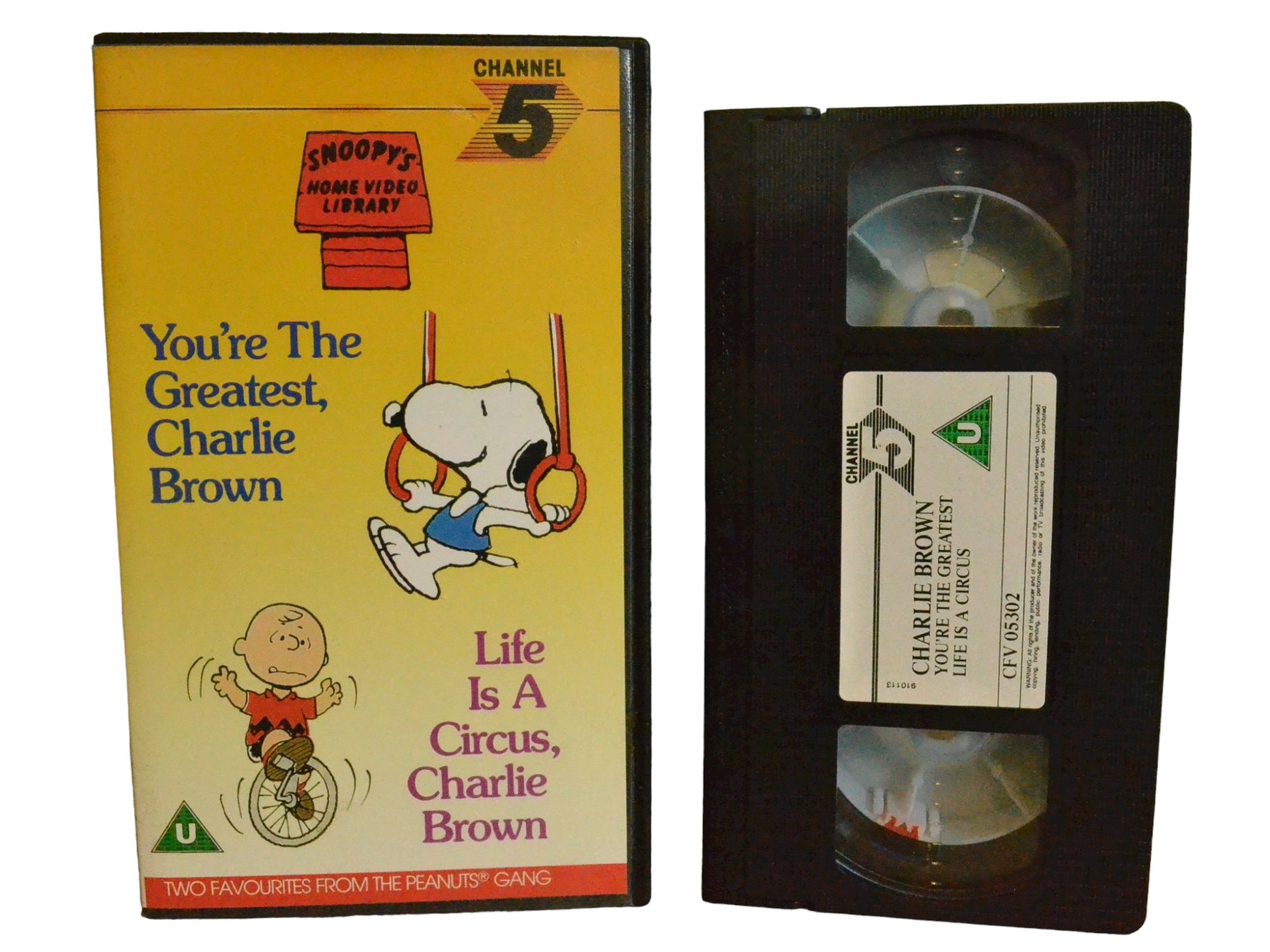 You’re the Greatest Charlie Brown - Arrin Skelley - Channel 5 - Childrens - PAL - VHS-