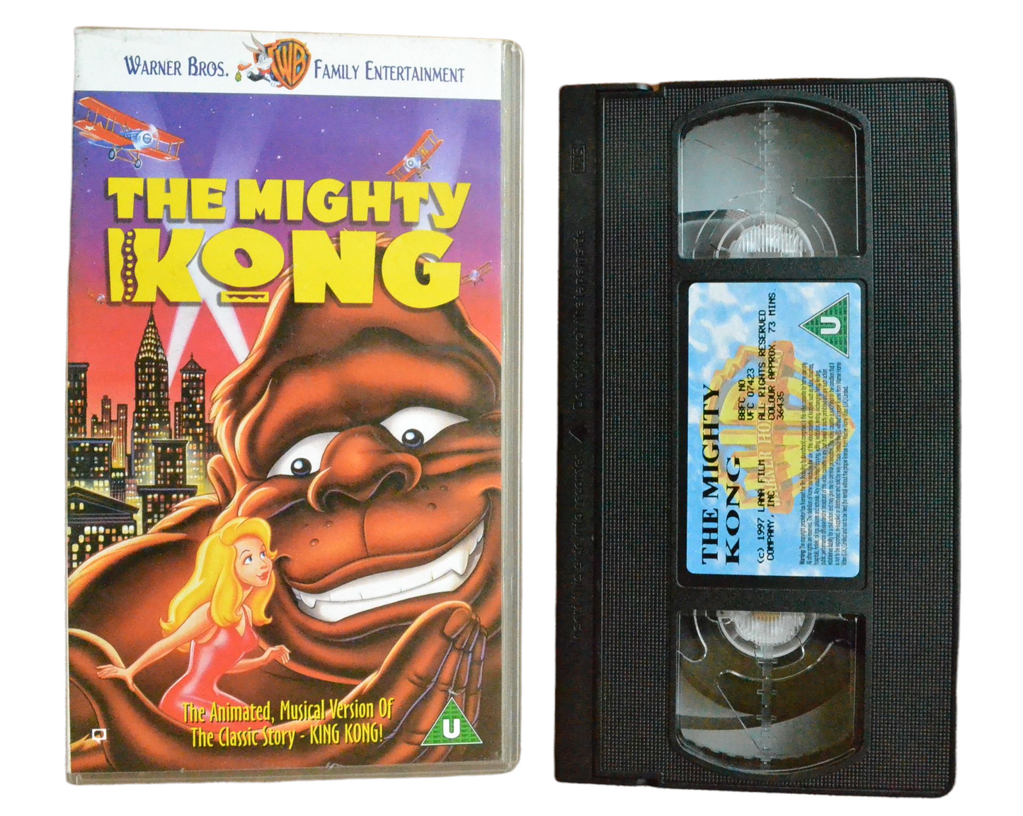 The Mighty Kong: The Animated Musical Version of the Classic Story - Warner Bros - Children’s - Pal VHS-