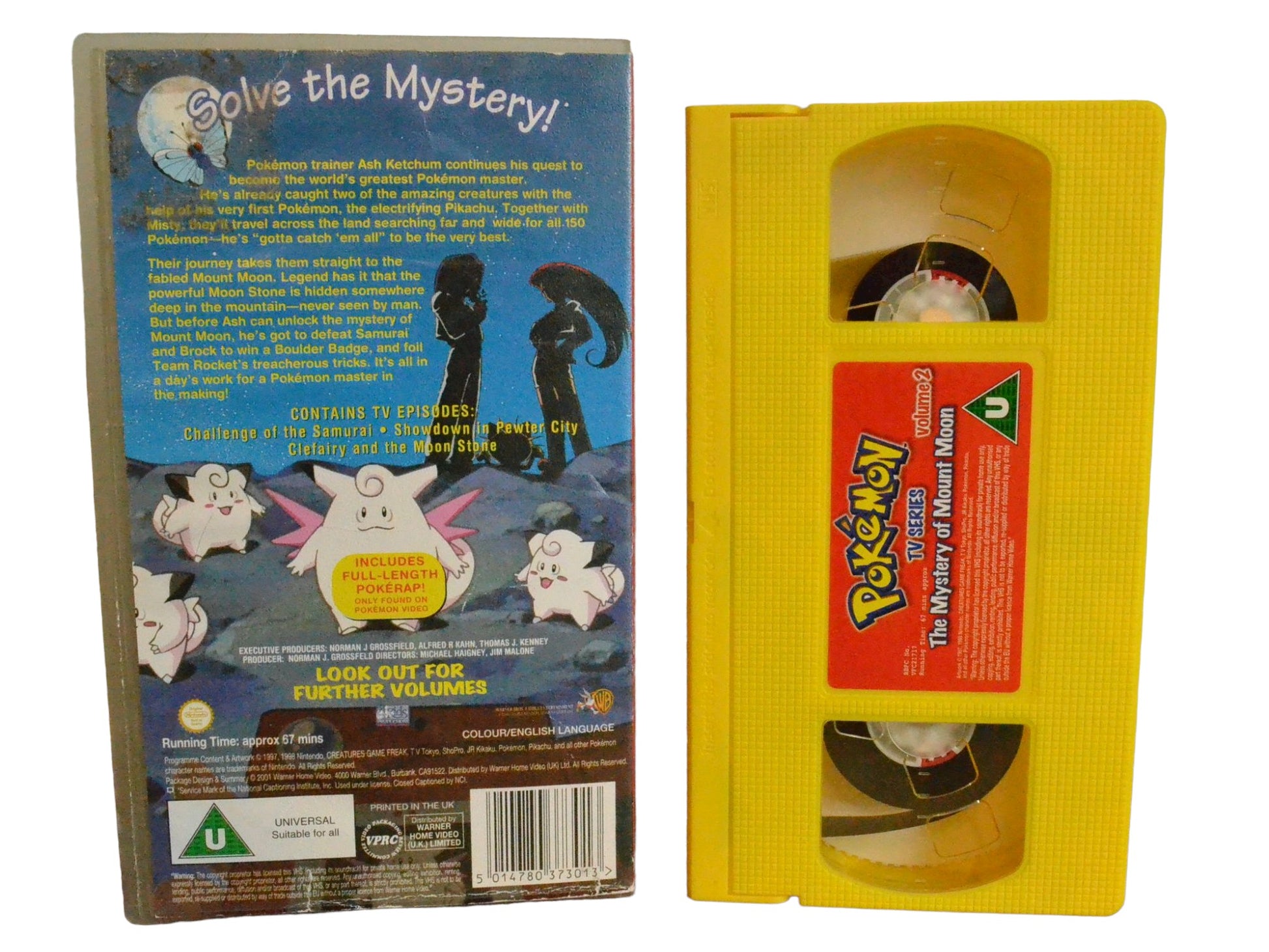 Pokemon The Mystery of Mount Moon - Volume 2 - Warner Bros Family Entertainment - Childrens - PAL - VHS-