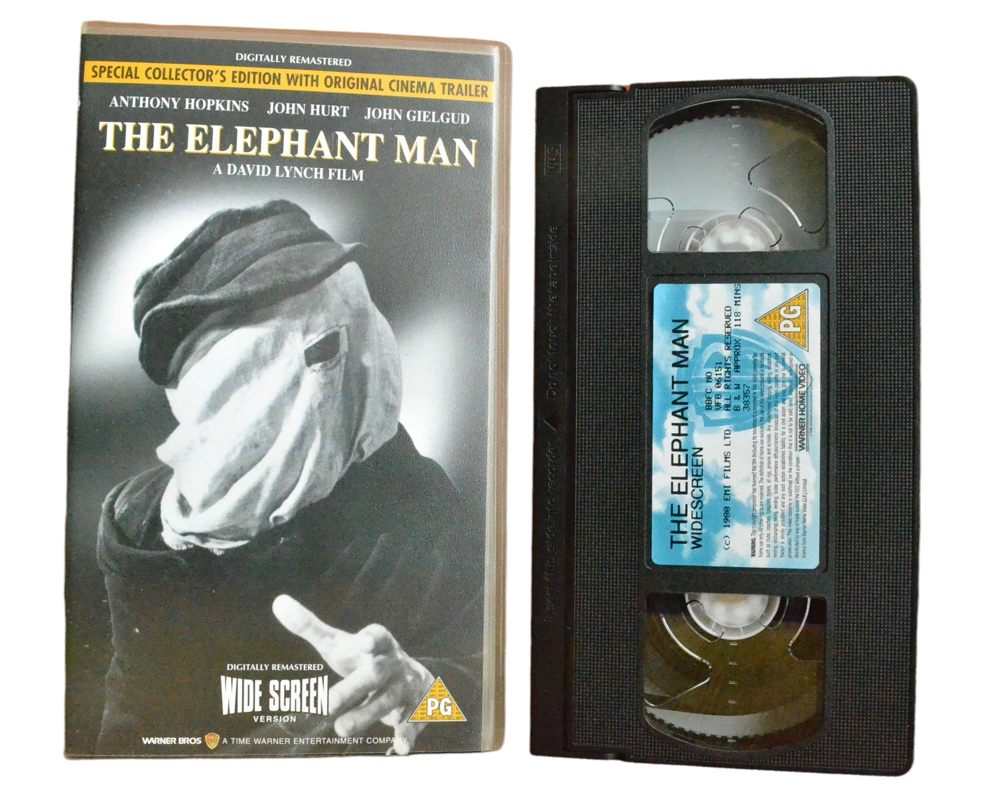 The Elephant Man (Special Collector's Edition) - Anthony Hopkins - Warner Home Video - Vintage - Pal VHS-