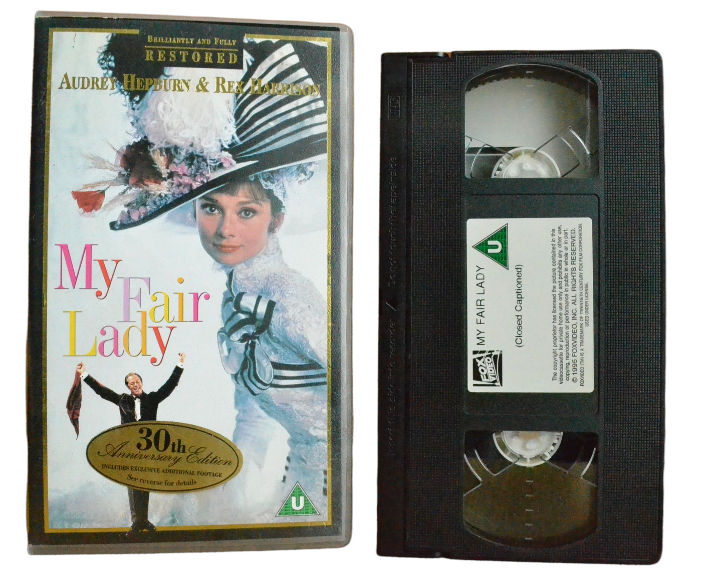 My Fair Lady - Audrey Hepburn - FOX Video - Vintage - Pal VHS-