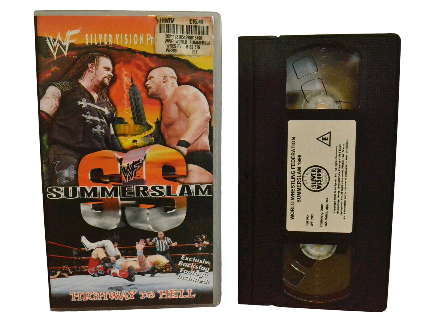 WWF: Summer Slam 1998 - Steve Austin - World Wrestling Federation Home Video - Wrestling - PAL - VHS-