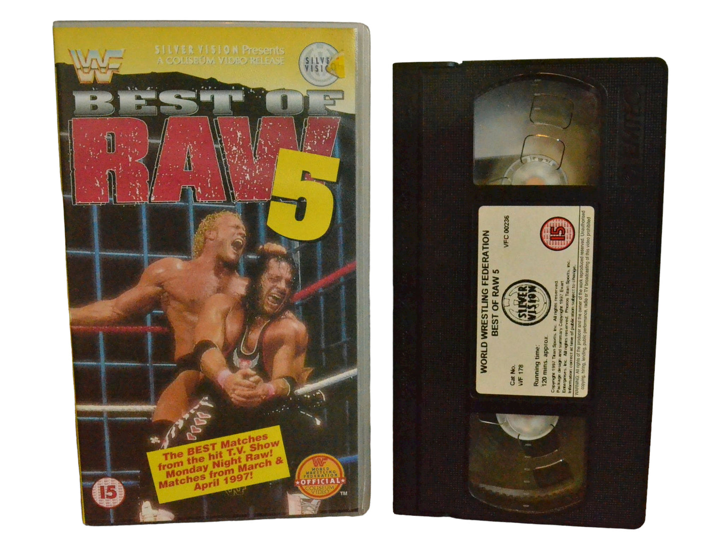 WWF: Best Of Raw 5 - Brian Adams - World Wrestling Federation Home Video - Wrestling - PAL - VHS-