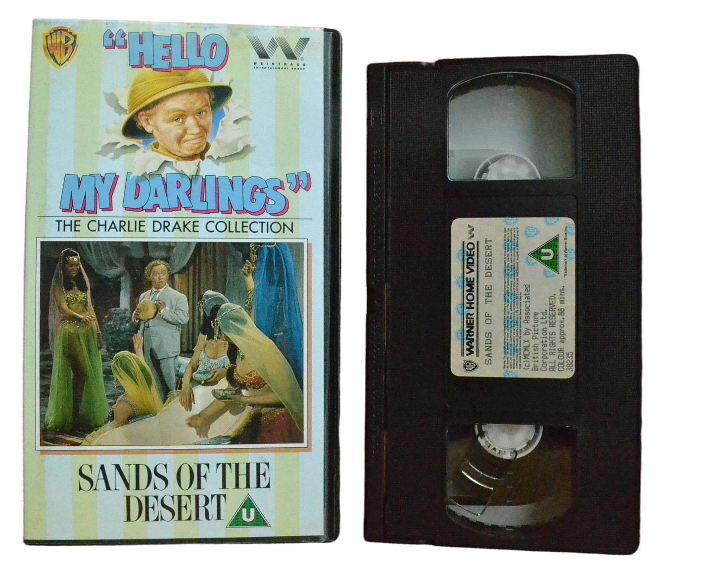 Sands Of The Desert - Charlie Drake - Warner Home Video - Vintage - Pal VHS-