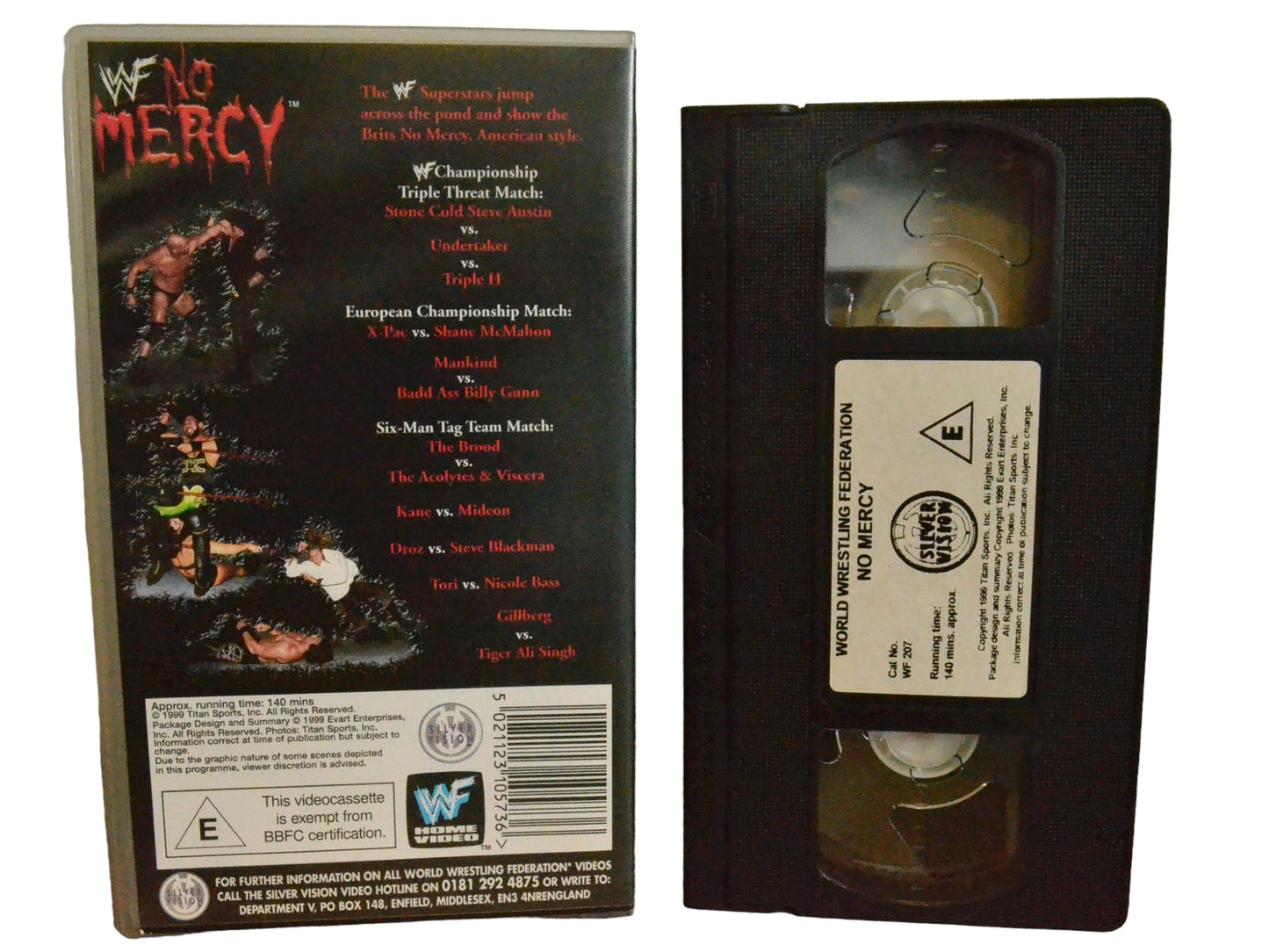 WWF: No Mercy (Manchester) - Steve Austin - World Wrestling Federation Home Video - Wrestling - PAL - VHS-